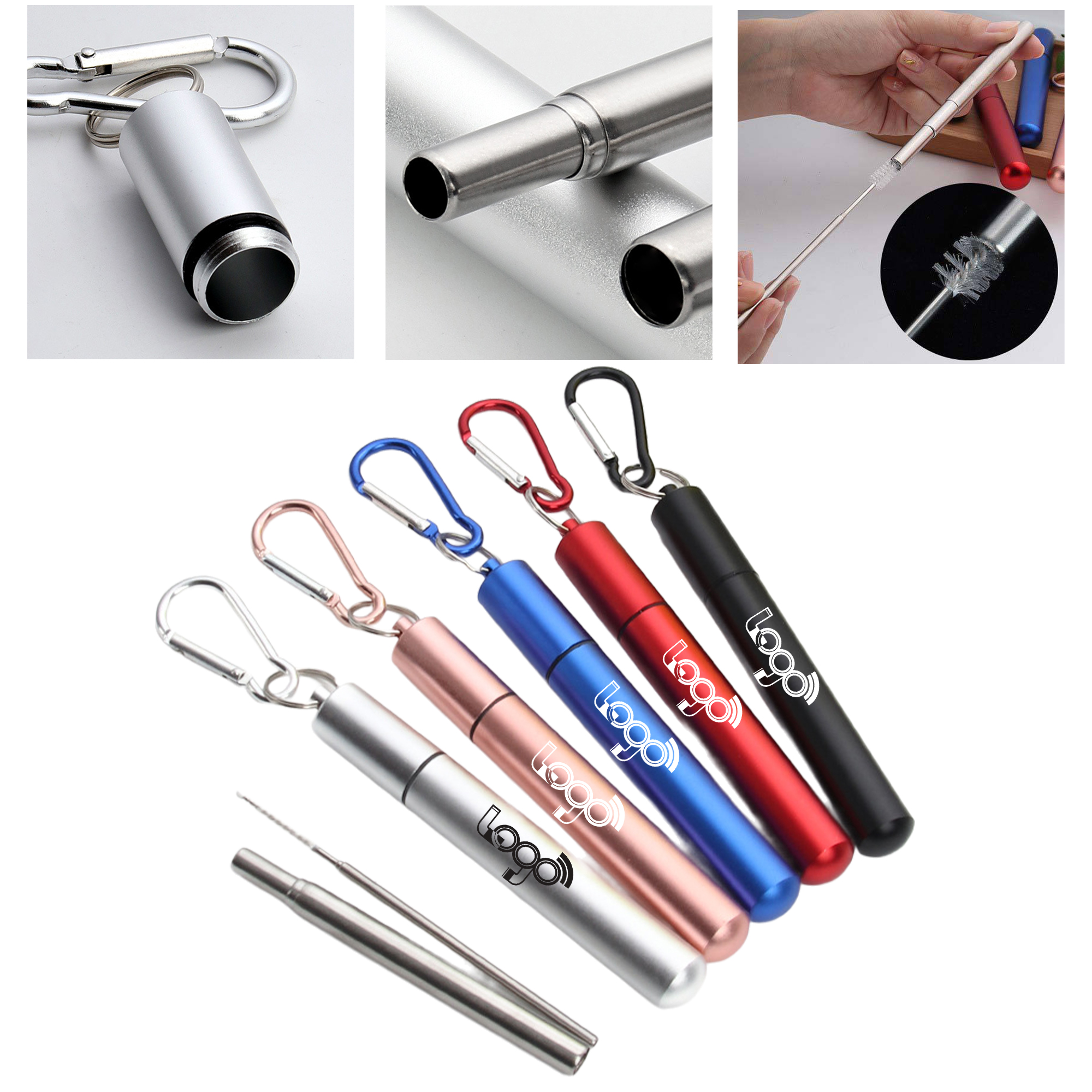 Reusable Telescopic Stainless Steel Straw 2