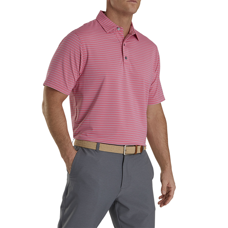 FootJoy ProDry Performance Stretch Lisle Pinstripe Polo 4