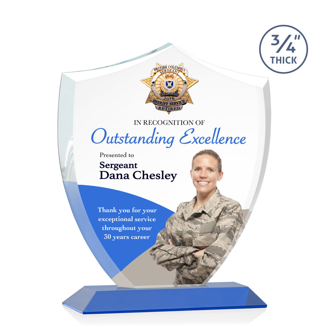Scudo Shield VividPrint™ Award - Blue 9
