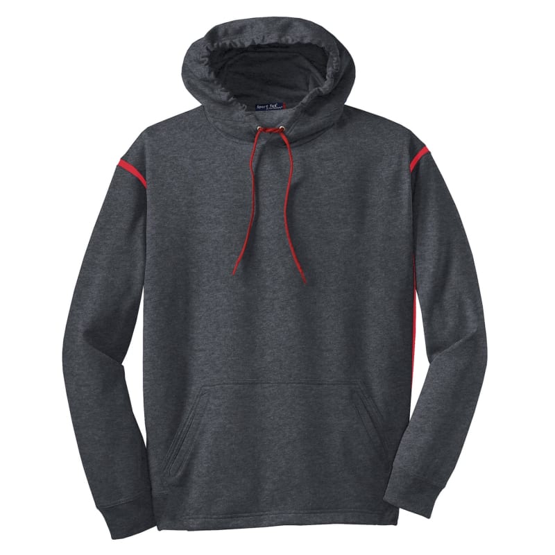 Sport-Tek Tech Fleece Colorblock Hooded Sweatshirt. 25
