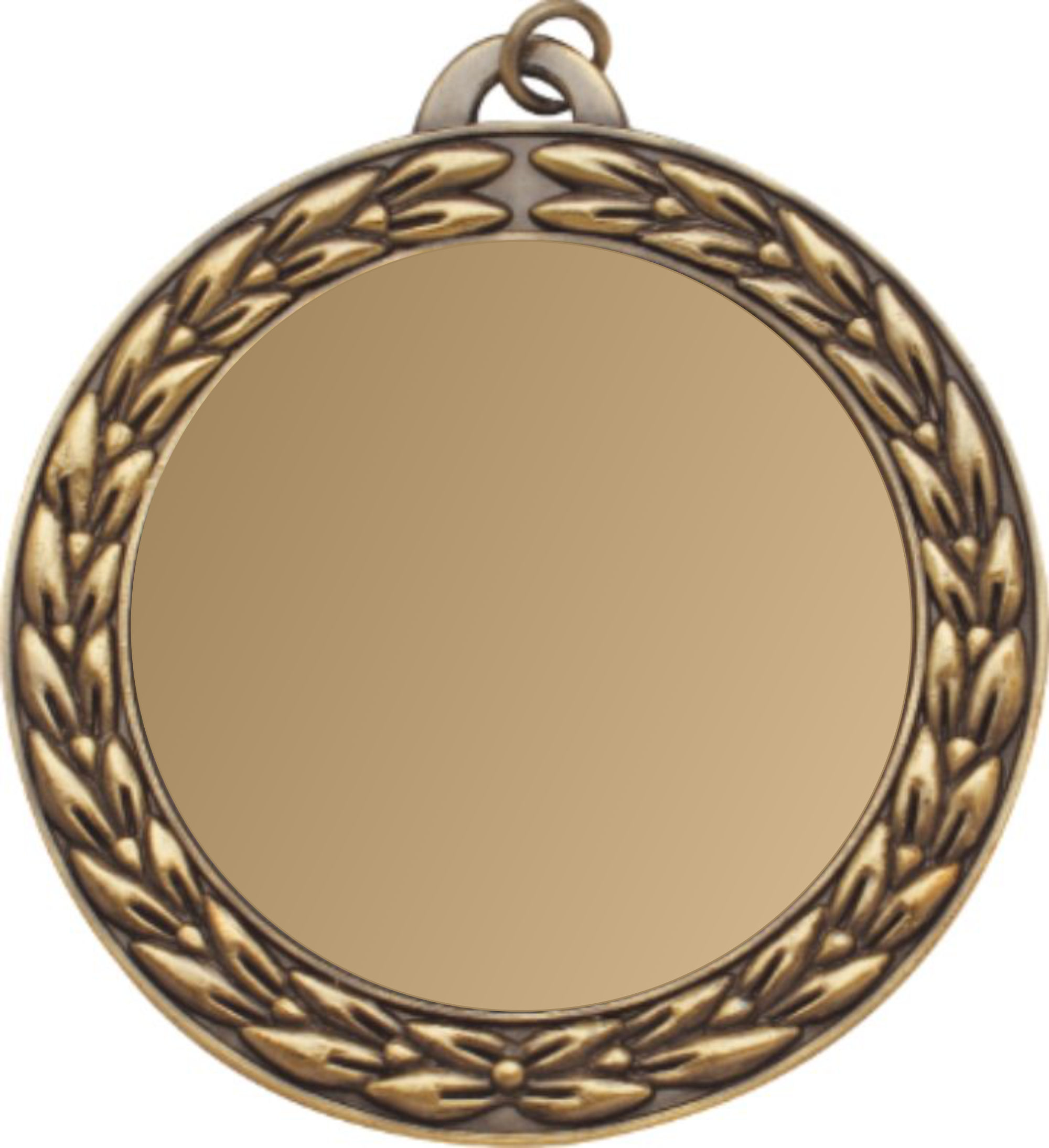 2 3/4" Antique Gold Insert Medal 5