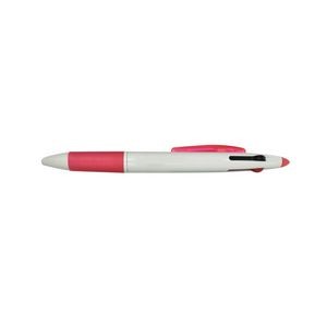 Gradual Color Barrel Pen With Highlighter And Stylus 12