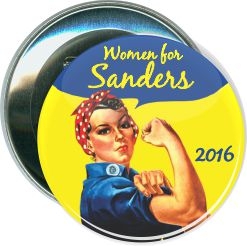Sanders, Women for Sanders, Political Button