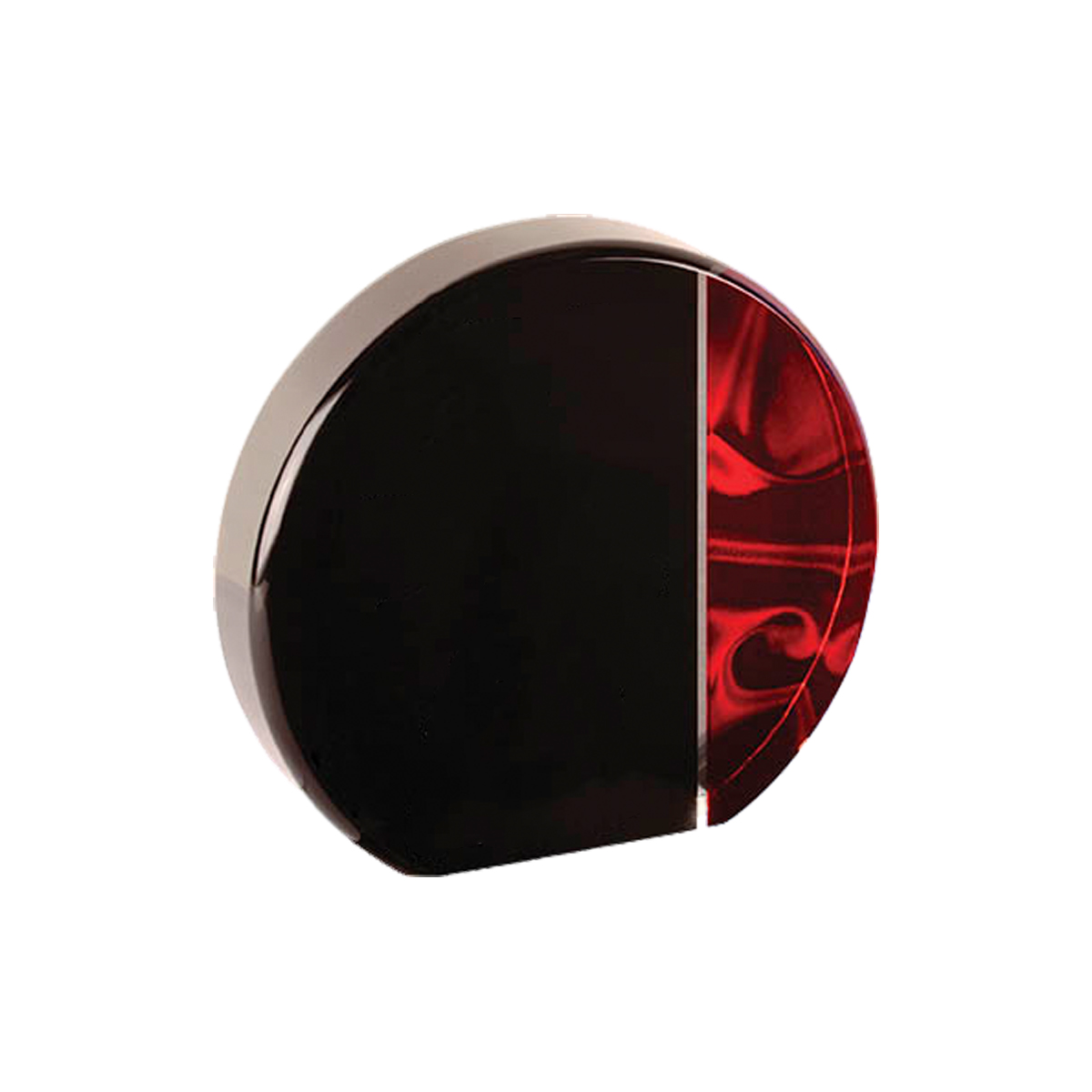 5" Round Red Velvet Acrylic 3