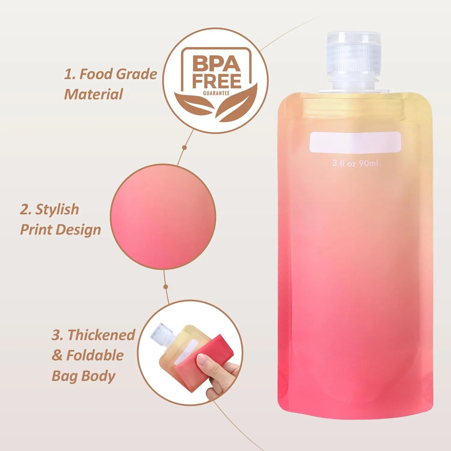 3oz Refillable Squeeze Toiletry Pouch 4