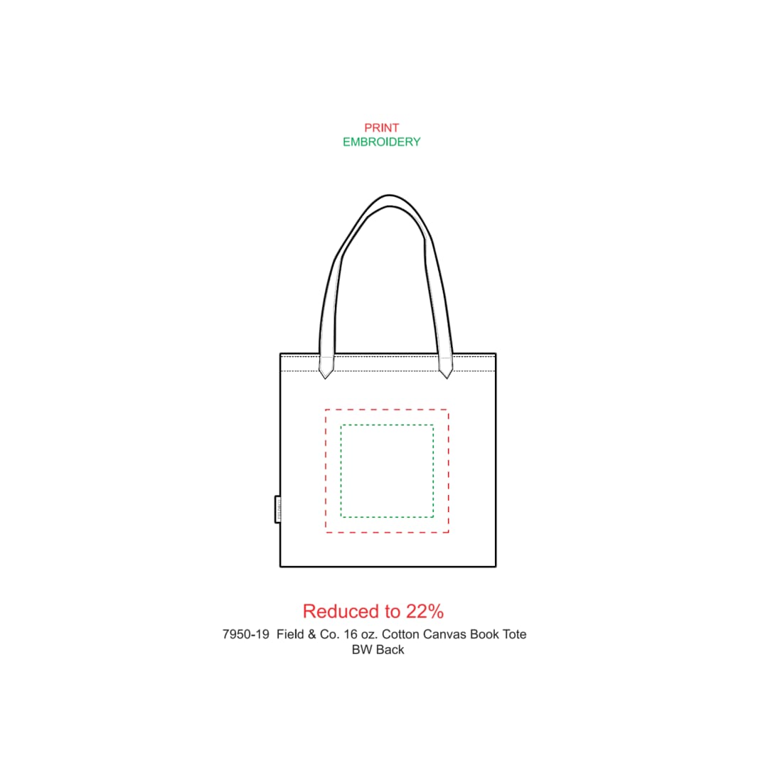 Field & Co. 16 oz. Cotton Canvas Book Tote 27