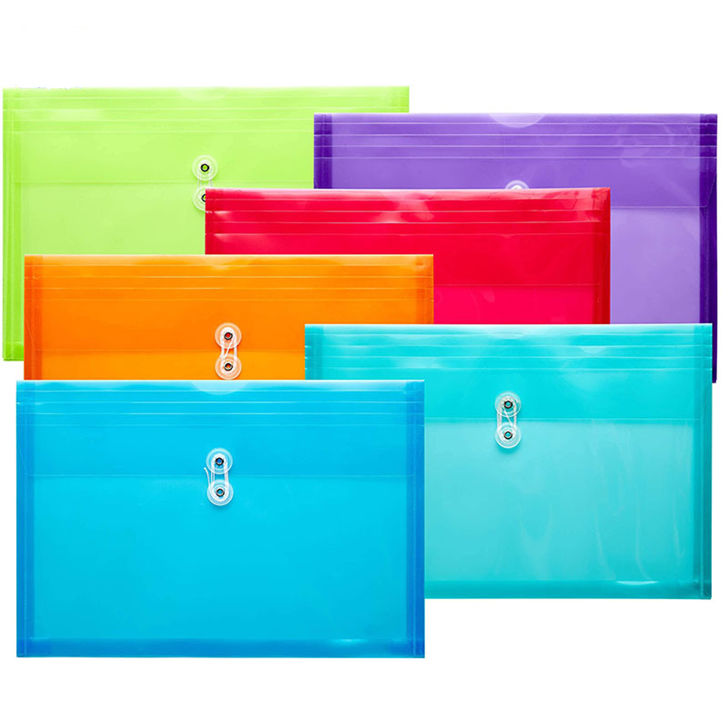 Expandable Document Organizer w/ String Closure 2