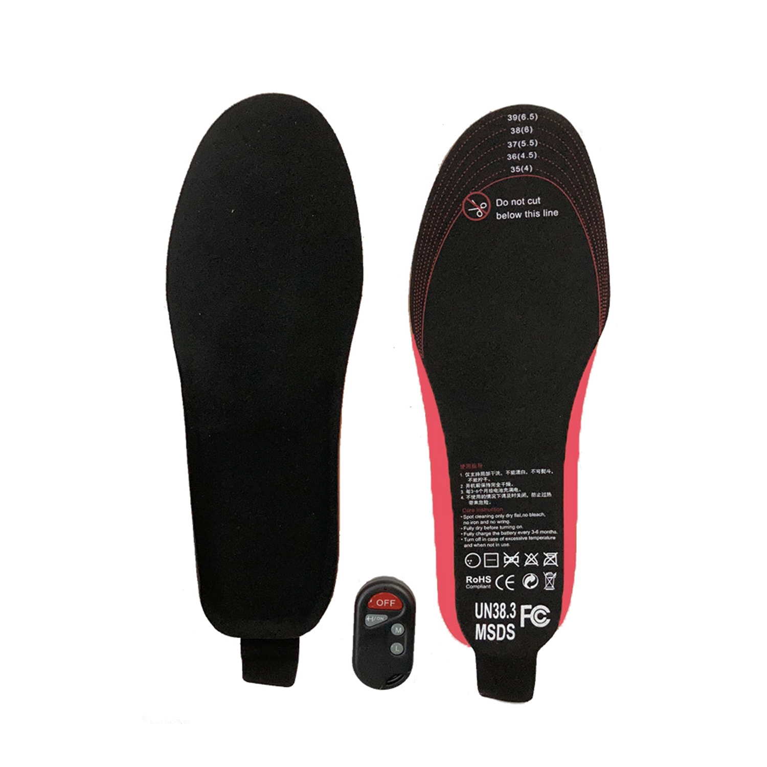 Rechargeable Thermal Insoles w/ Remote Controller 2