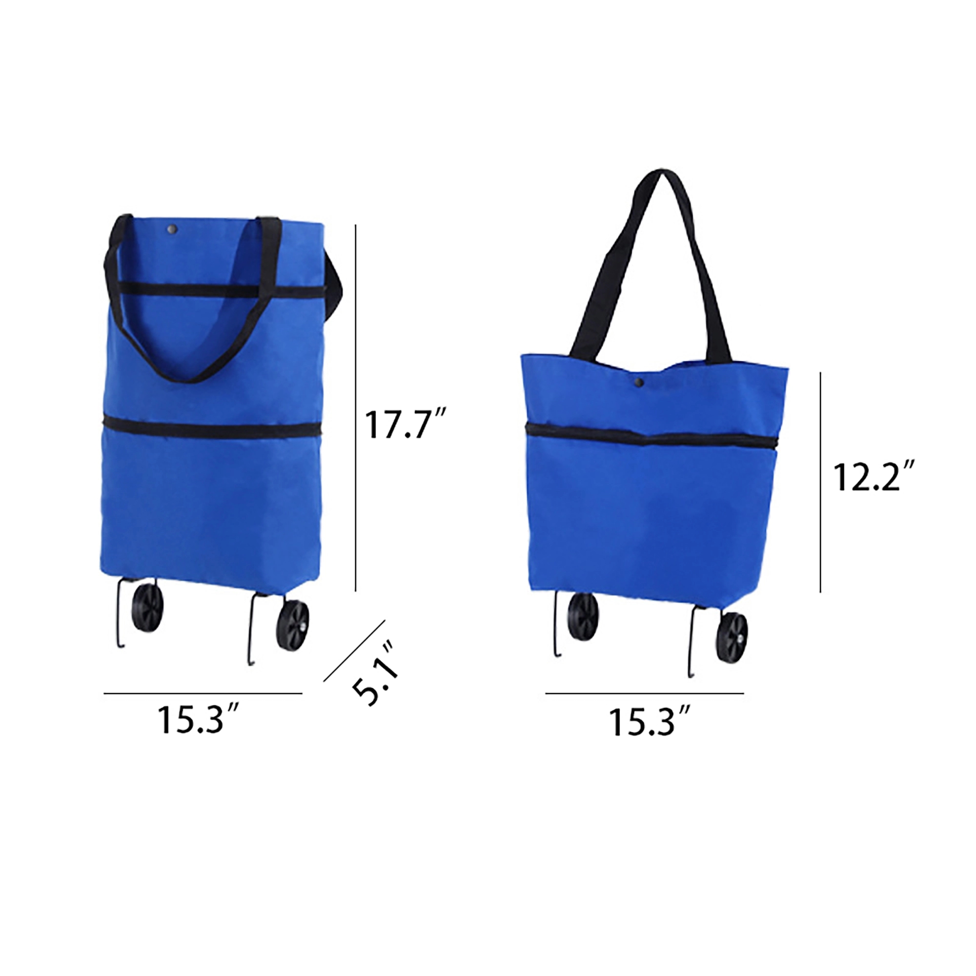 Foldable Shopping Bag with Wheels 1