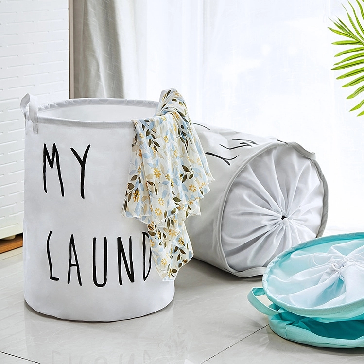 Custom Portable Laundry Hamper & Folding Storage Basket 4