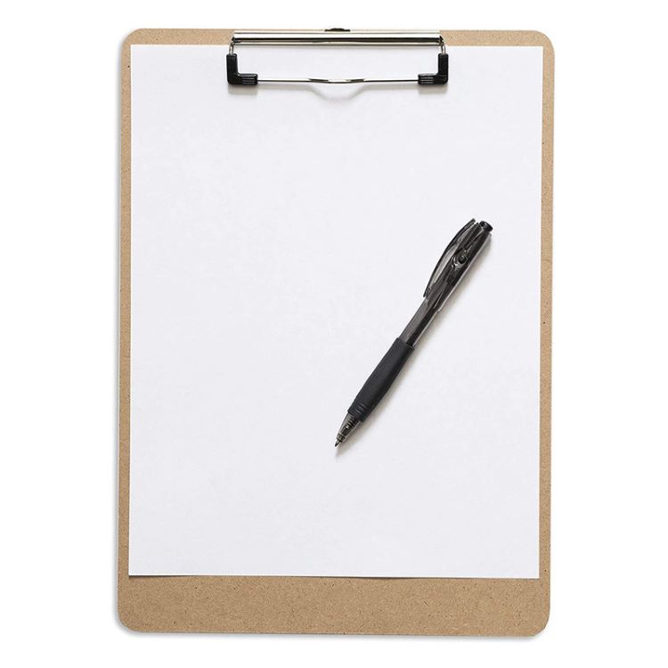 Factory price 9 x 12.5 Inches Recycled Brown Low Profile Clip Clipboard 4