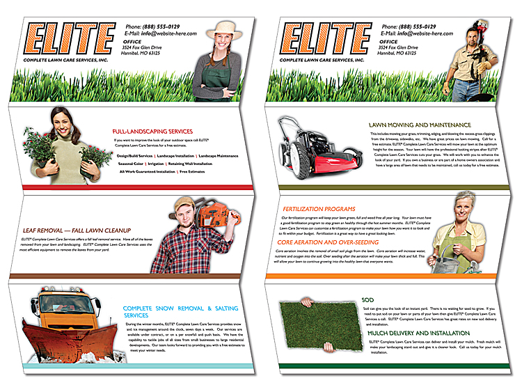 Quad-Fold Flyer Brochure - 11x17 - Gloss Text 3