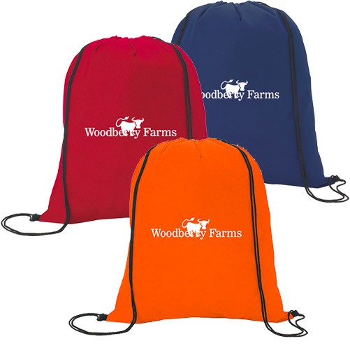 Non-Woven Custom Drawstring Bag ( 14" X 18" ) 2