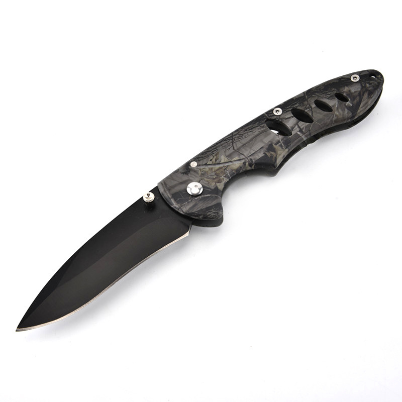 Camouflage Stainless Steel Folding Pocket Knife 1