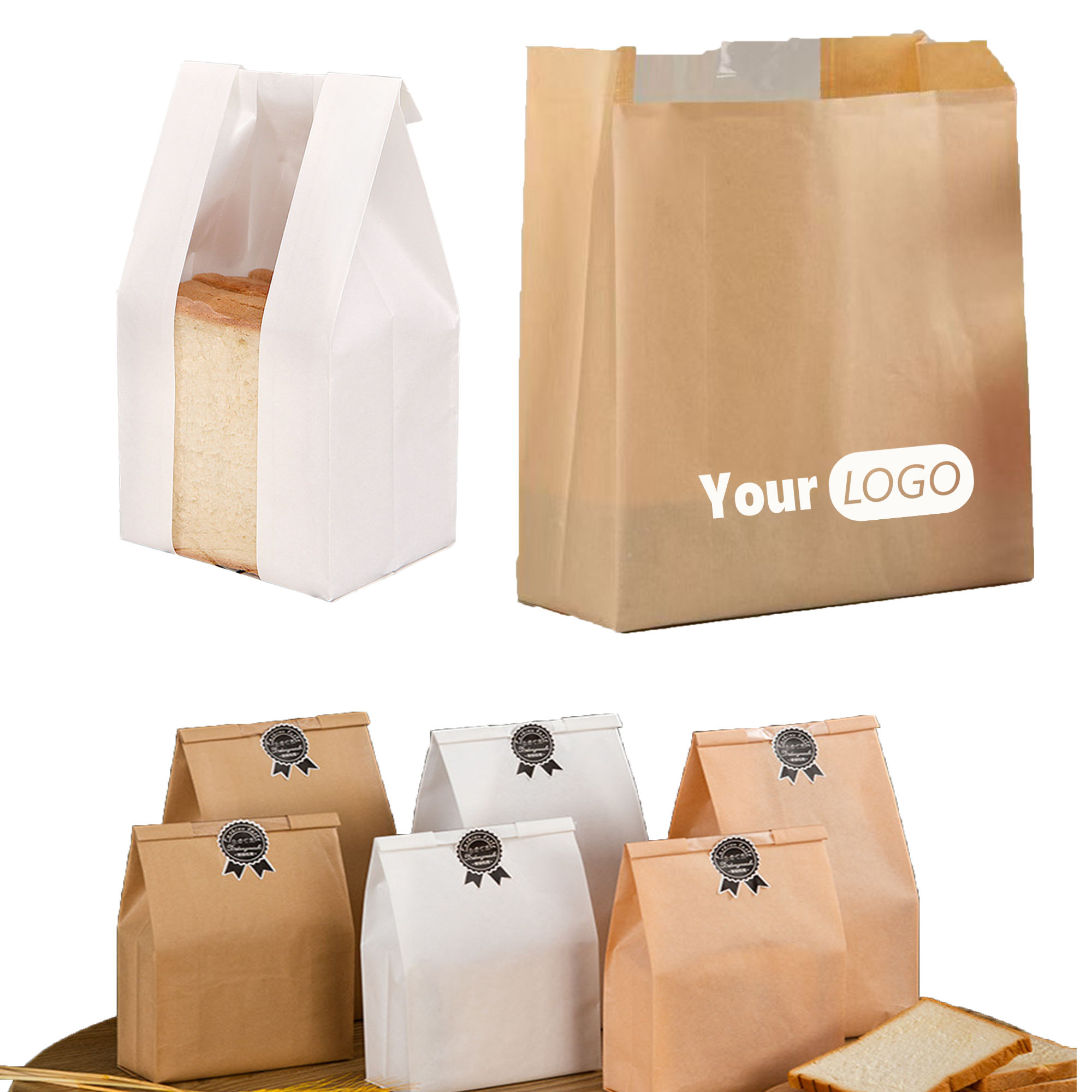 Gusseted Greaseproof Toast Bags 4