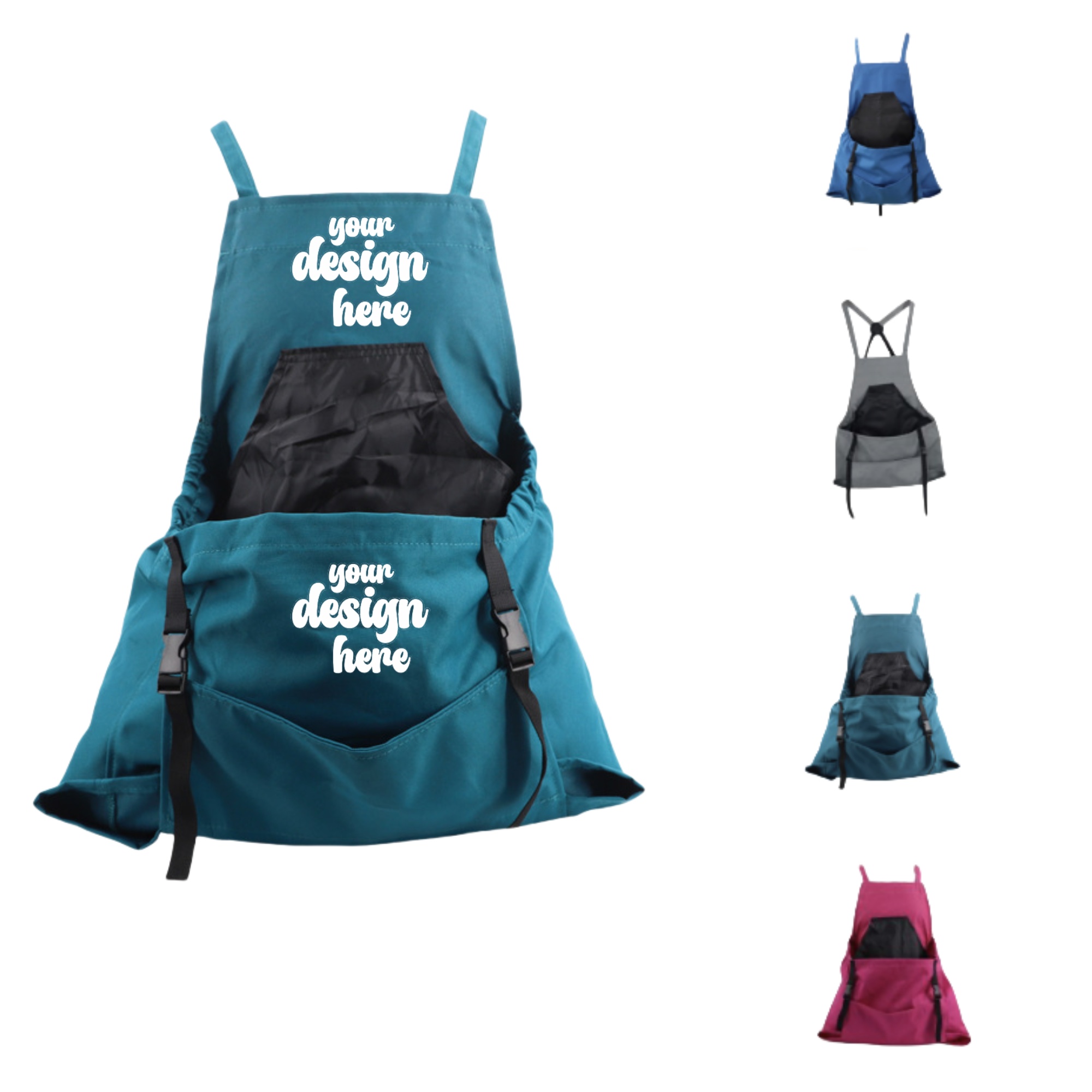 Farm Work Apron with Quick Release Pockets 3