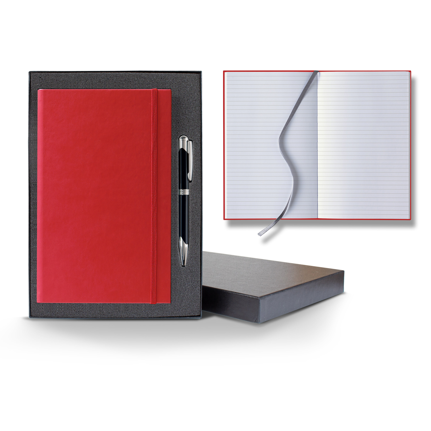 Castelli Tucson Banded Medio Lined White Page Journal Gift Set 10