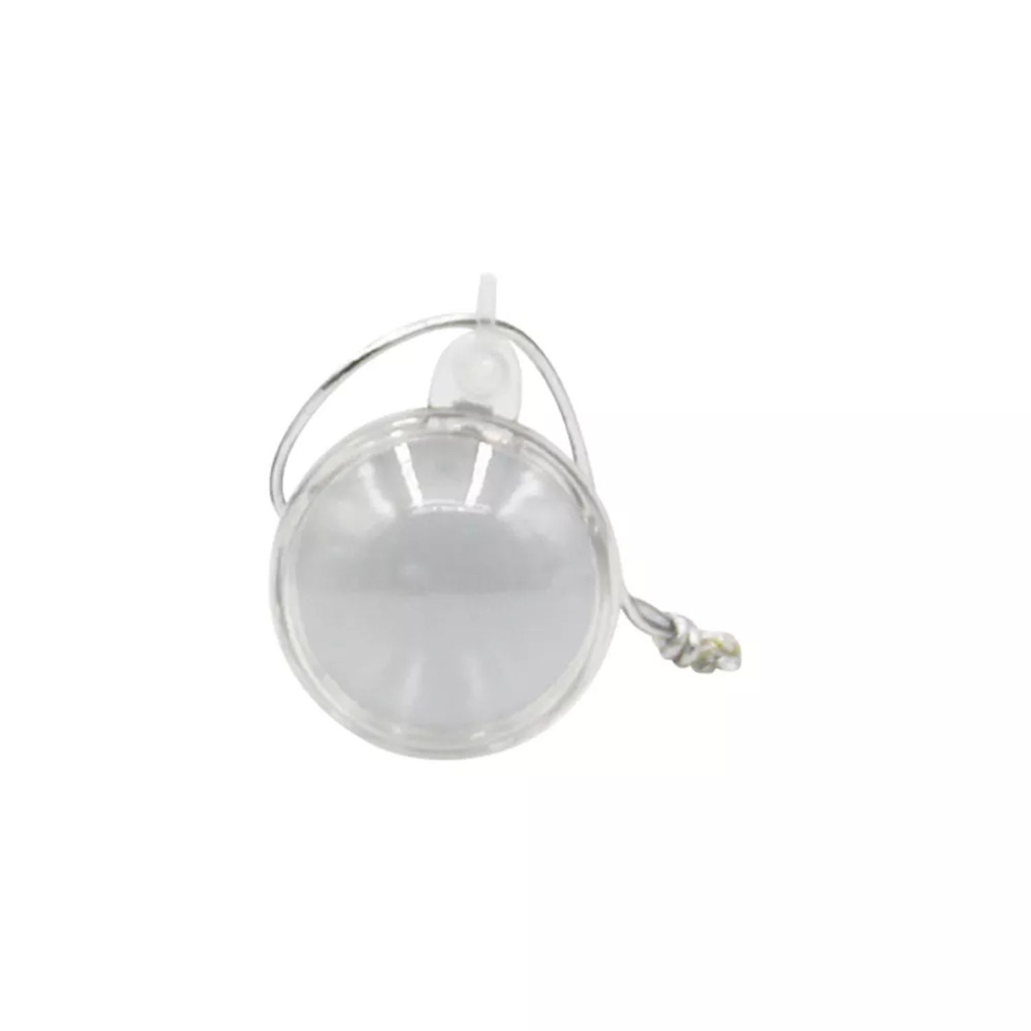 Round Clear PC Christmas Ornament 2