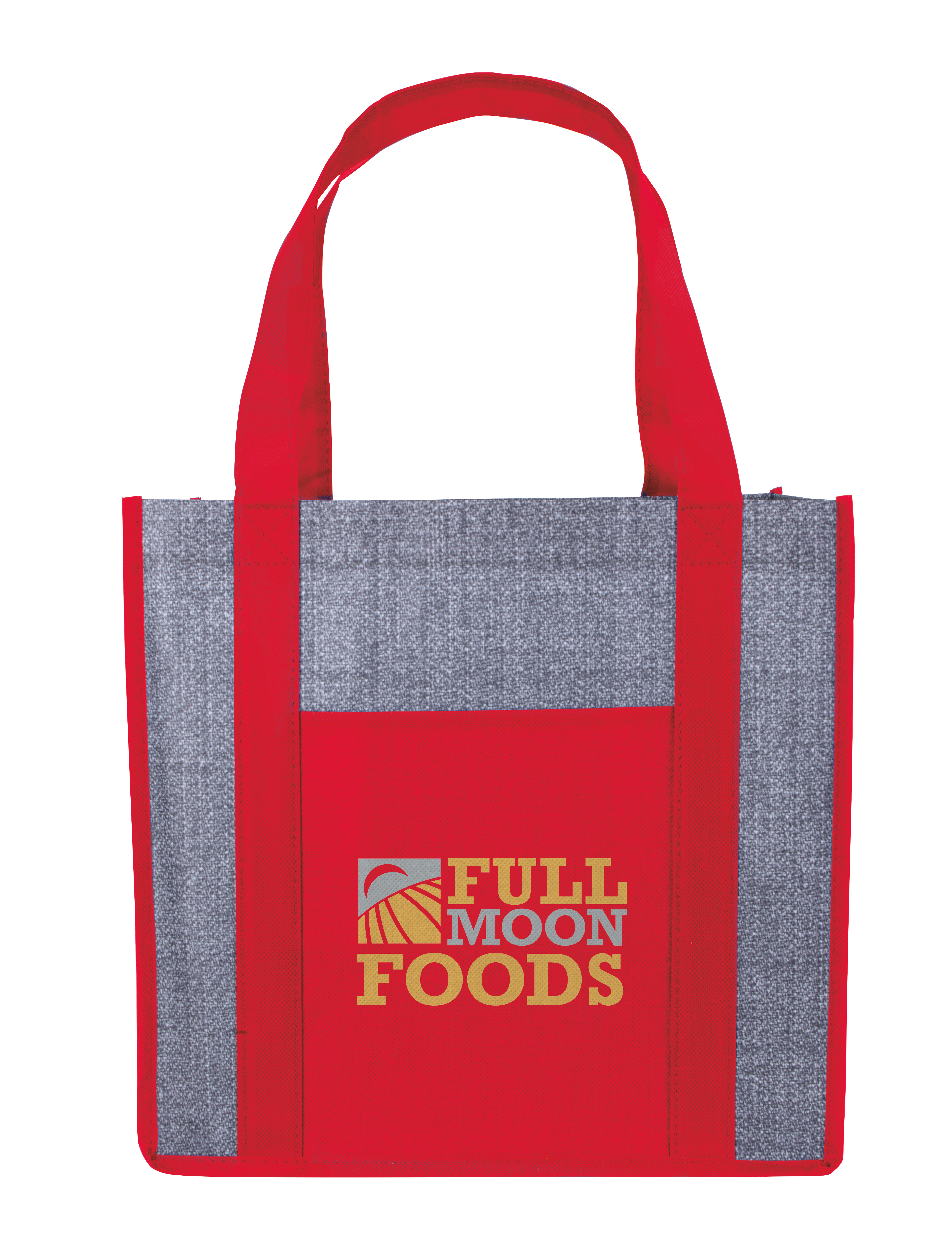 Good Value™ Laminated Heathered Non-Woven Grocery Tote 15