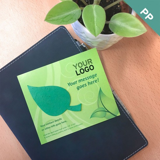 Plantable Eco Leaf Flat Card 1