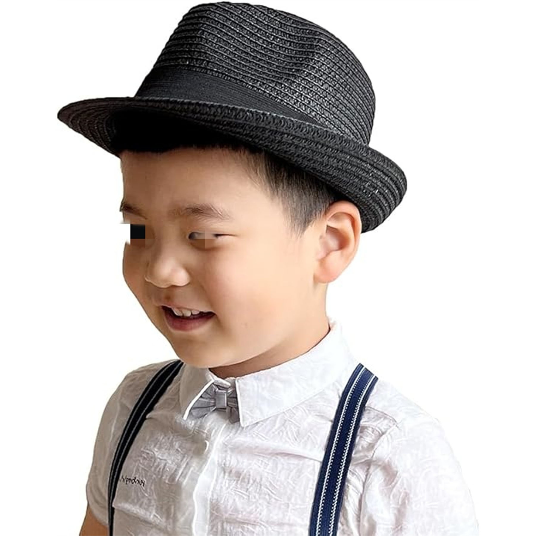 Straw Fedora Sun Hat for Kids 9