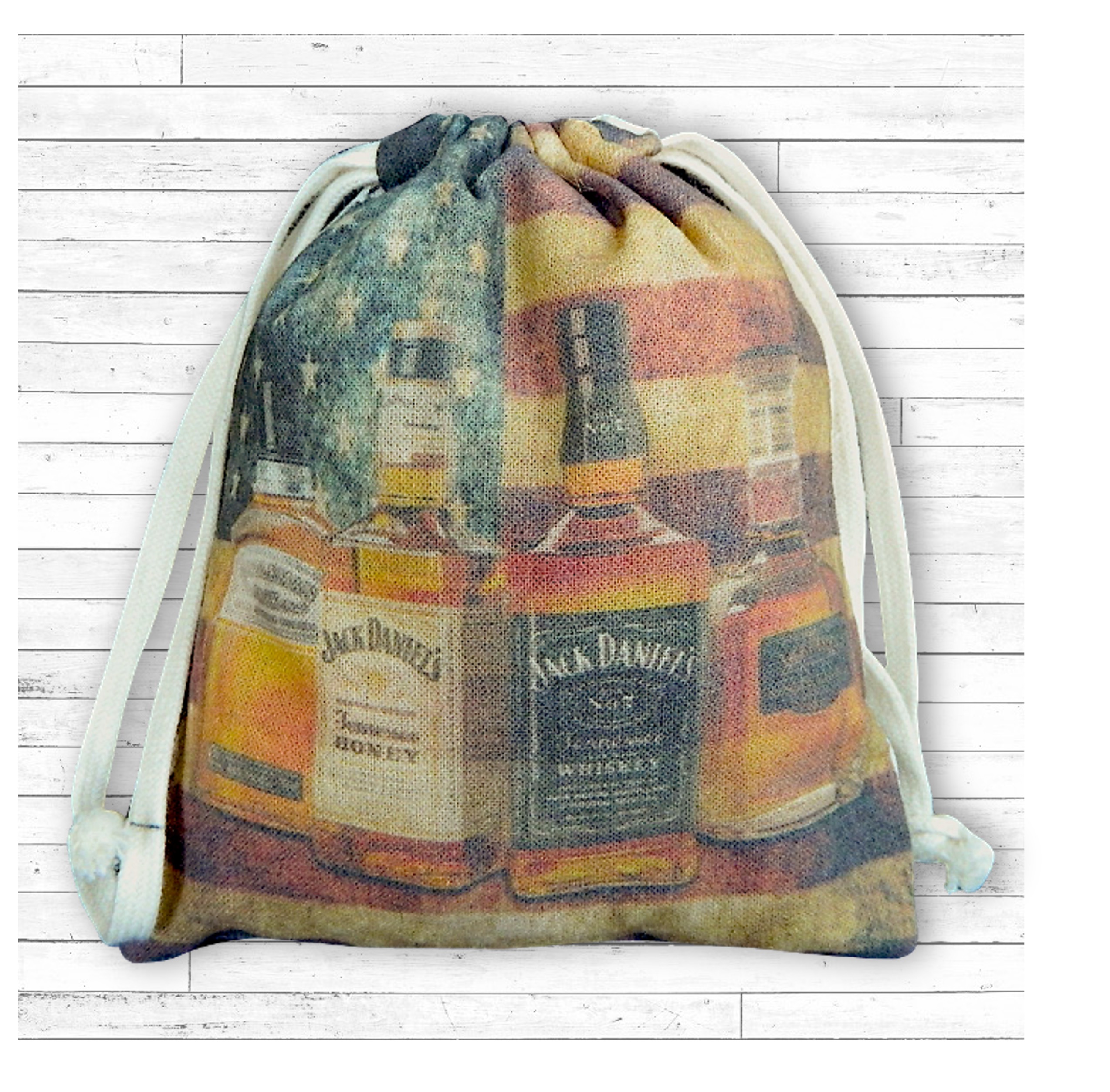 5"x6" Custom Printed Cotton Pouch with Drawstring 2