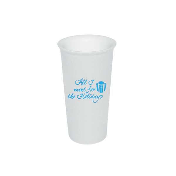 17 Fl. Oz. Mug with Silicone Lid: White mug 2
