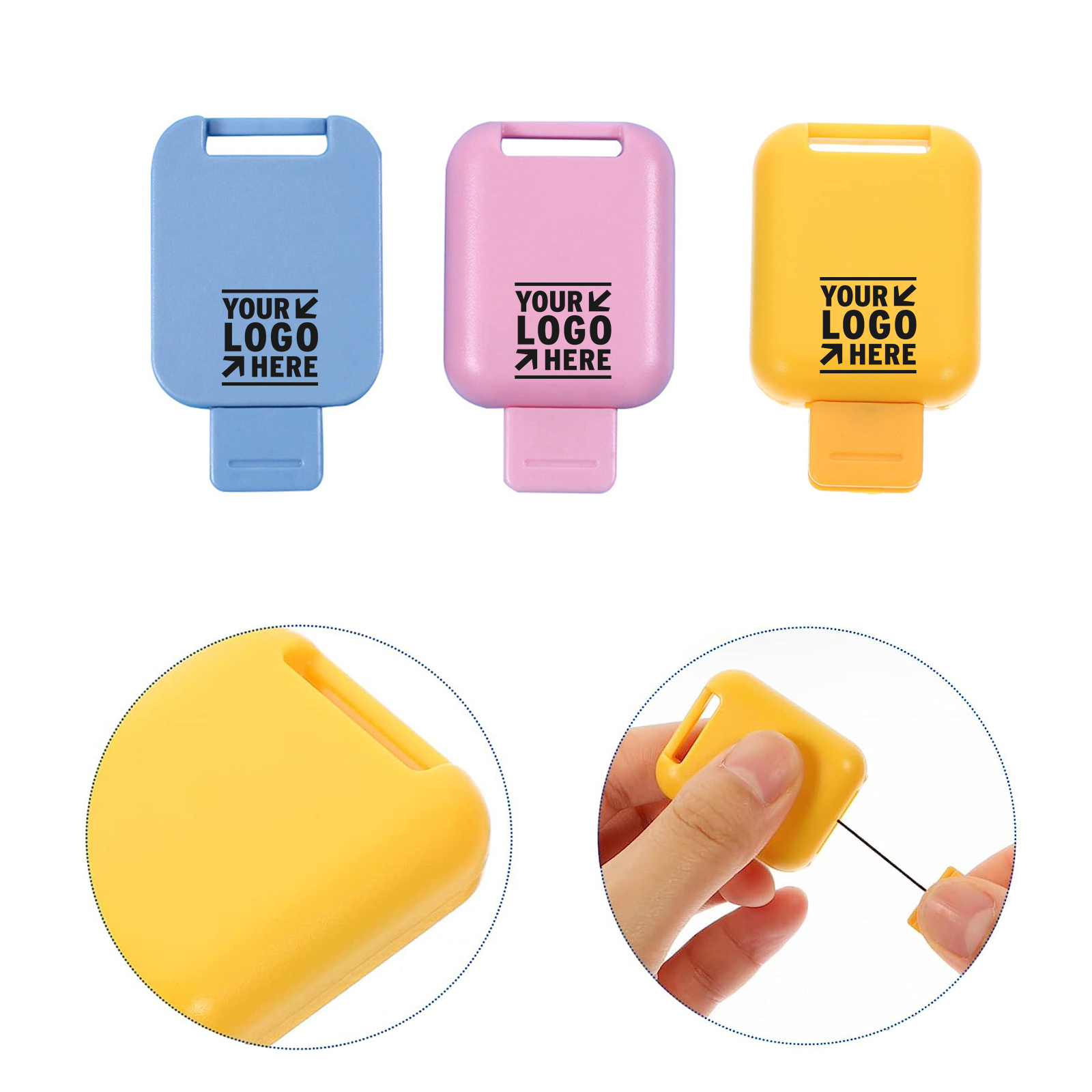 4pcs Stretch Buckle Card Holder Keychain 2