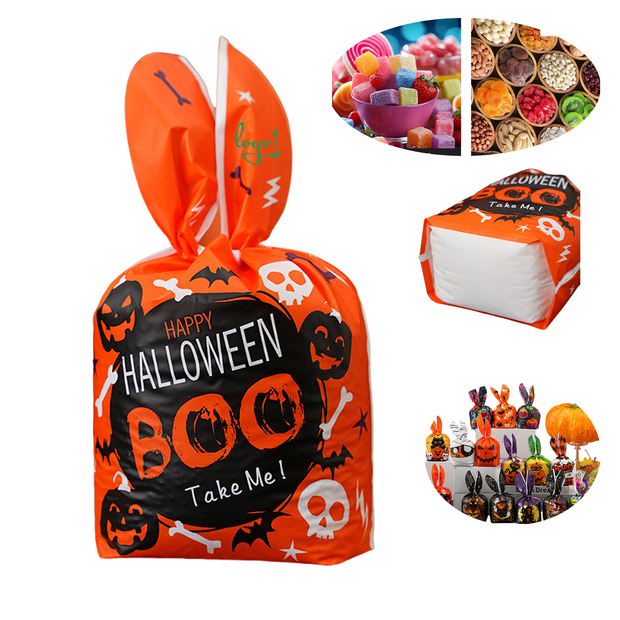 Personalized Halloween Candy Rabbit Bag Set 7