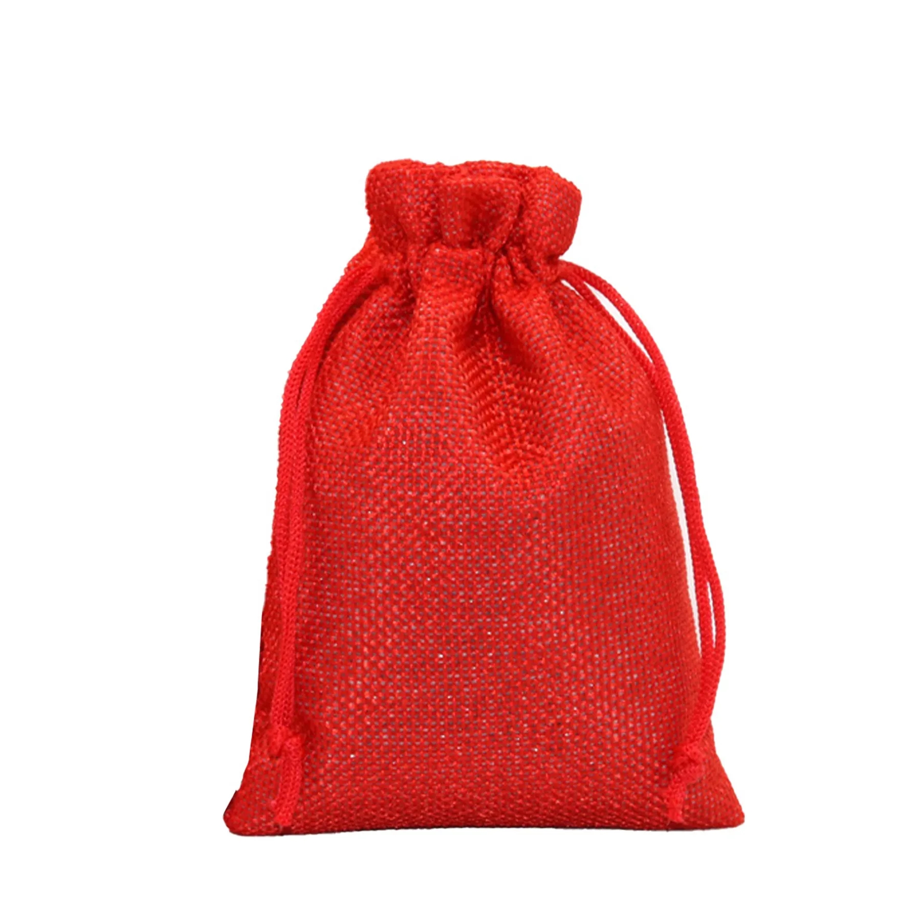 Burlap Drawstring Pocket 5