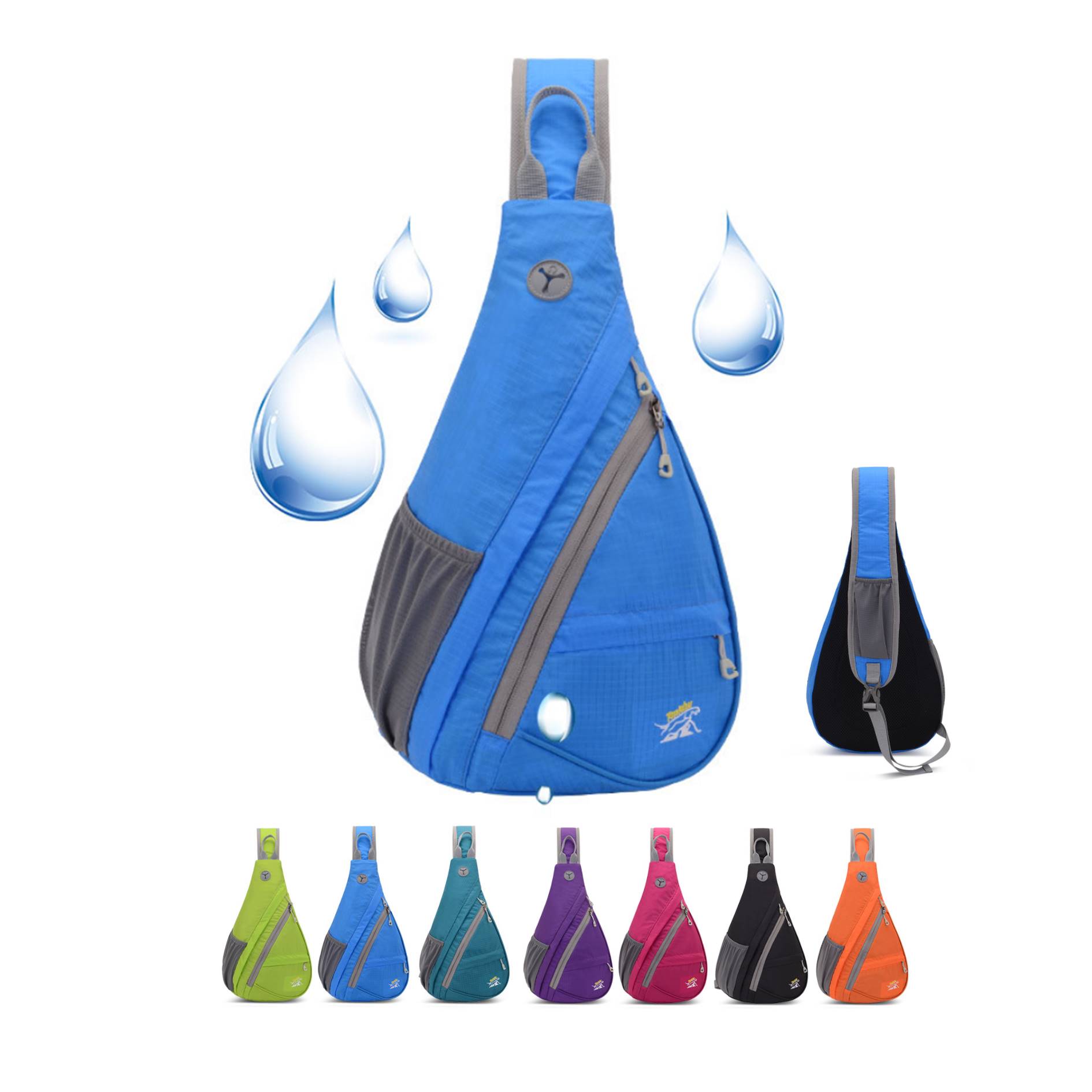 Drop Shape Travel Hiking Diagonal Shoulder Bag 3