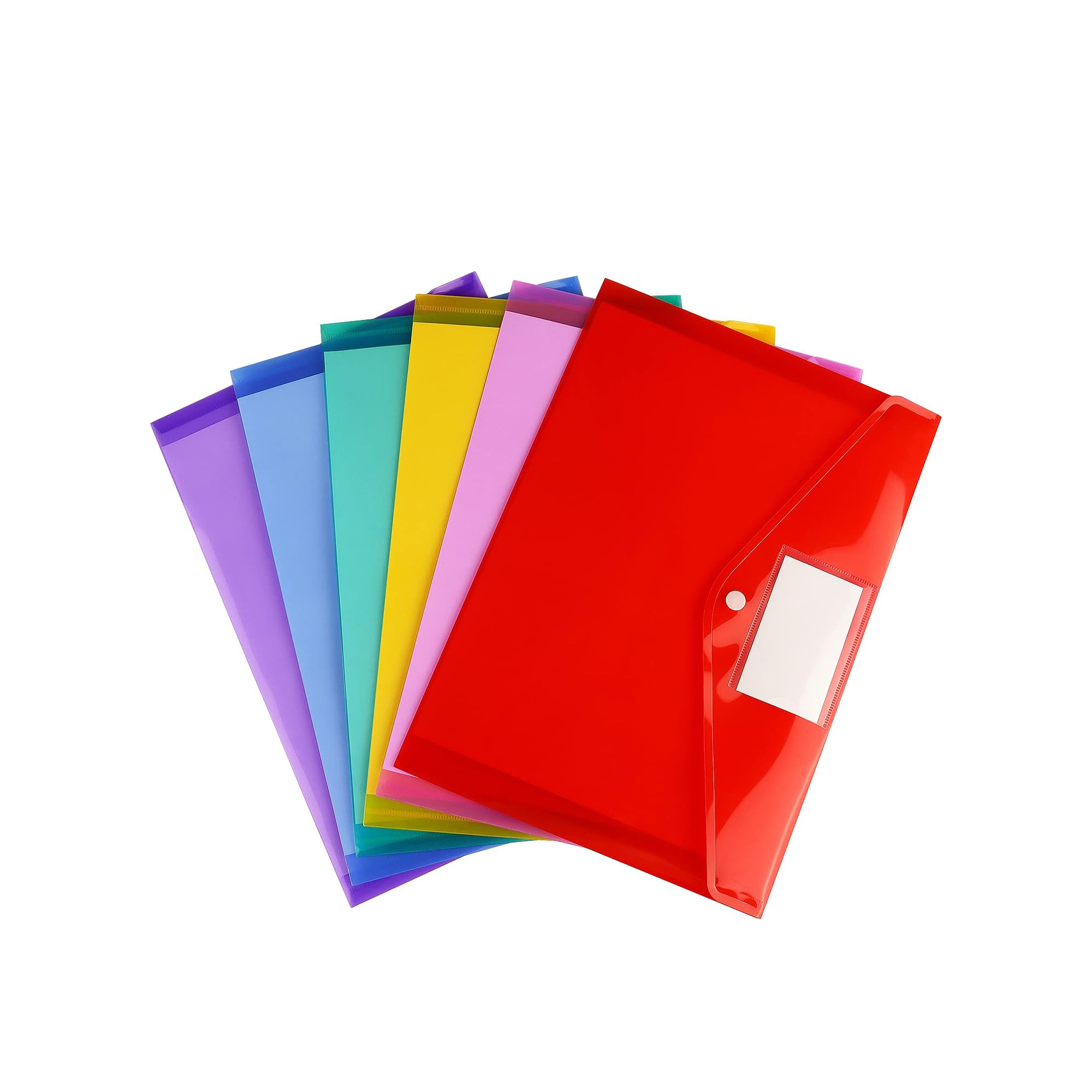 PP Snap Button Transparent Storage Document Bag 3