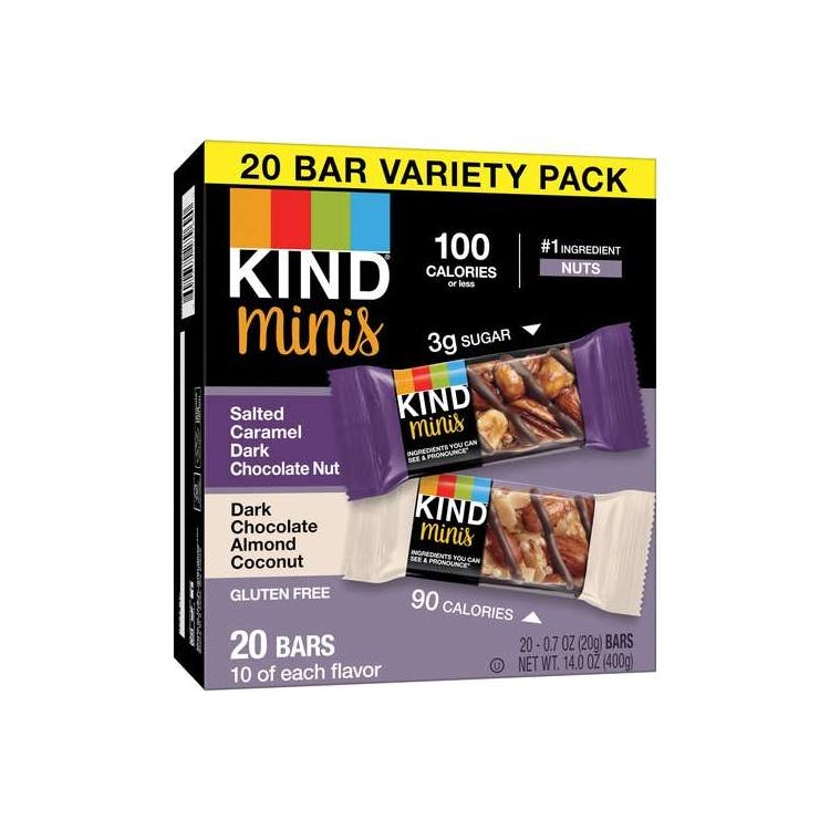 KIND Minis Bars - Variety Pack 20 Bars 1