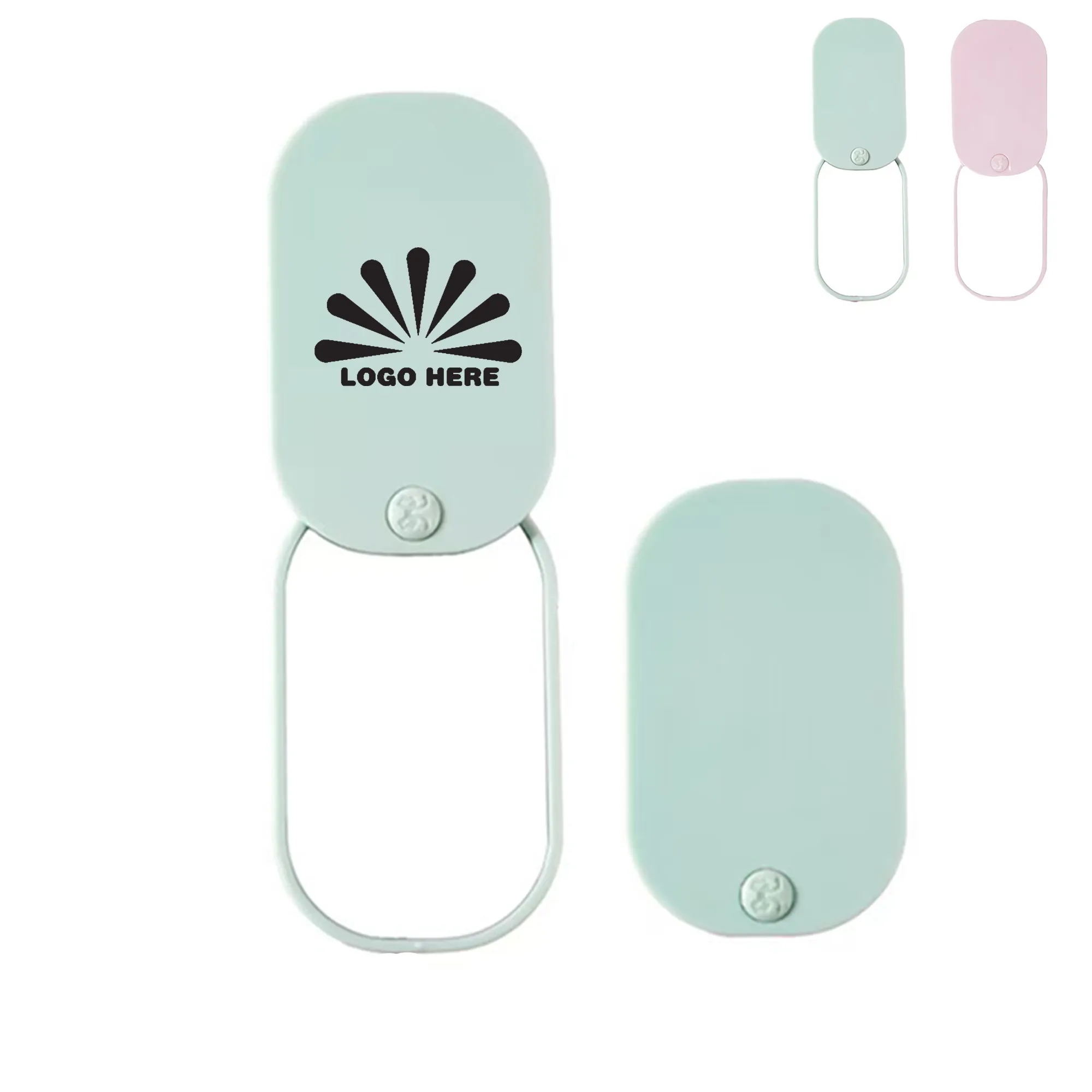 Square Rounded Corner Sliding Mirror With Customizable Logo