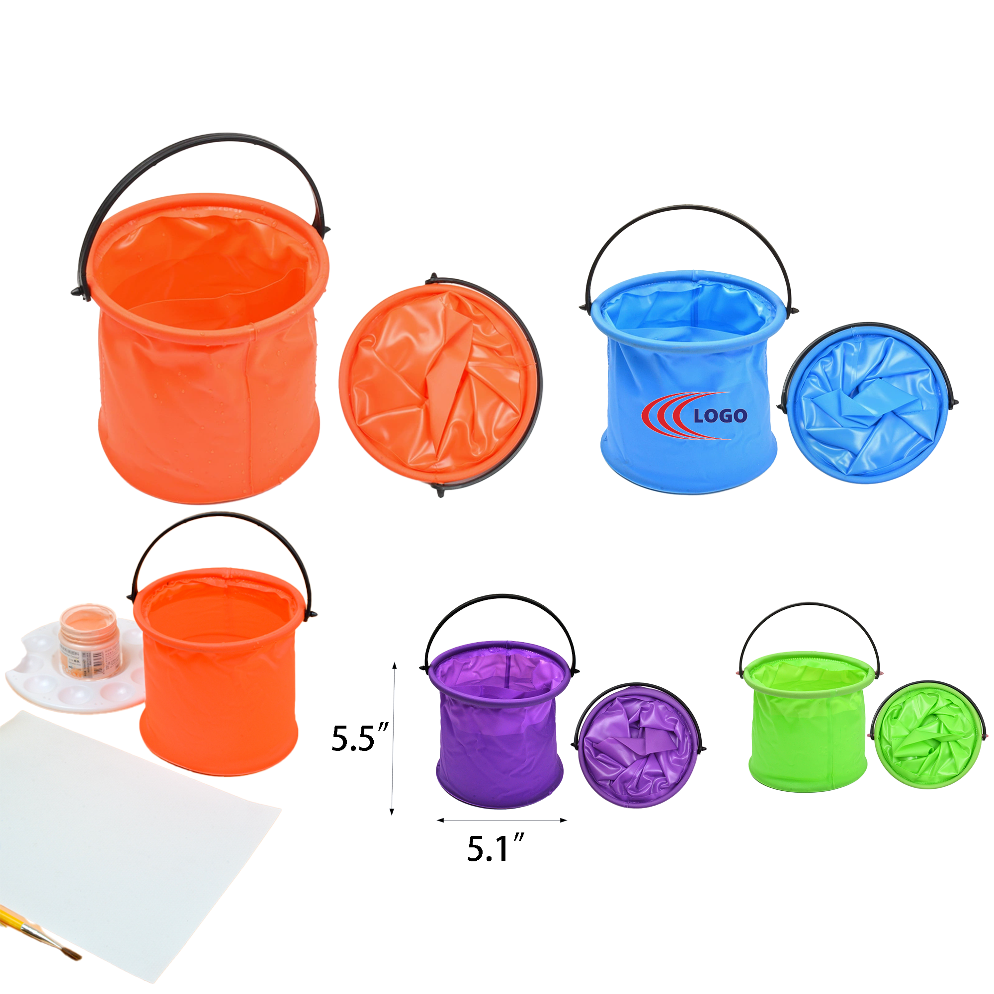 Folding Bucket With Compartments 2