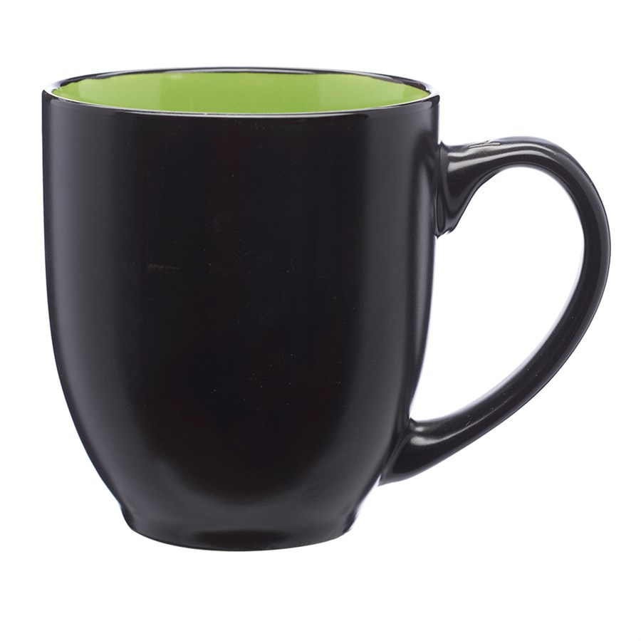 Two-Tone Bistro Style Ceramic Mug, 16 oz. 1