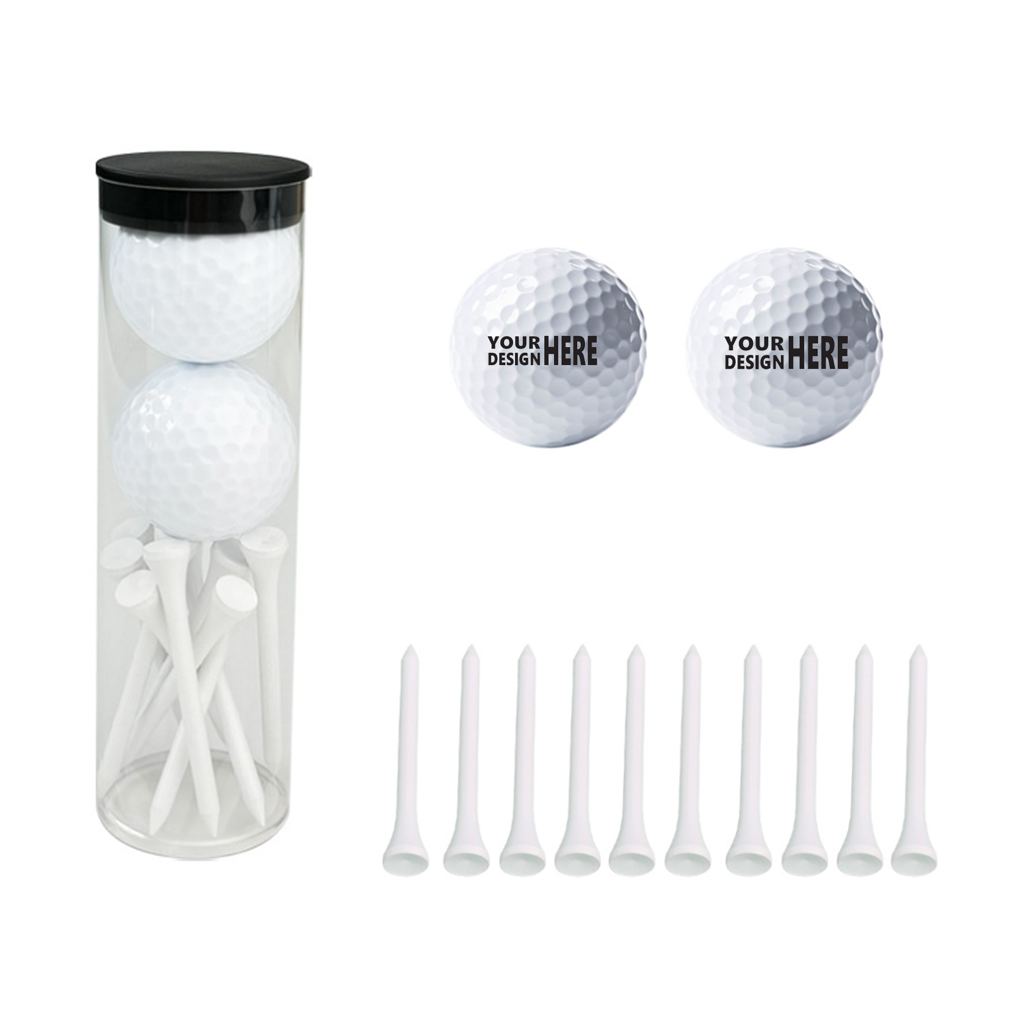 Golf Ball and Tee Set 2