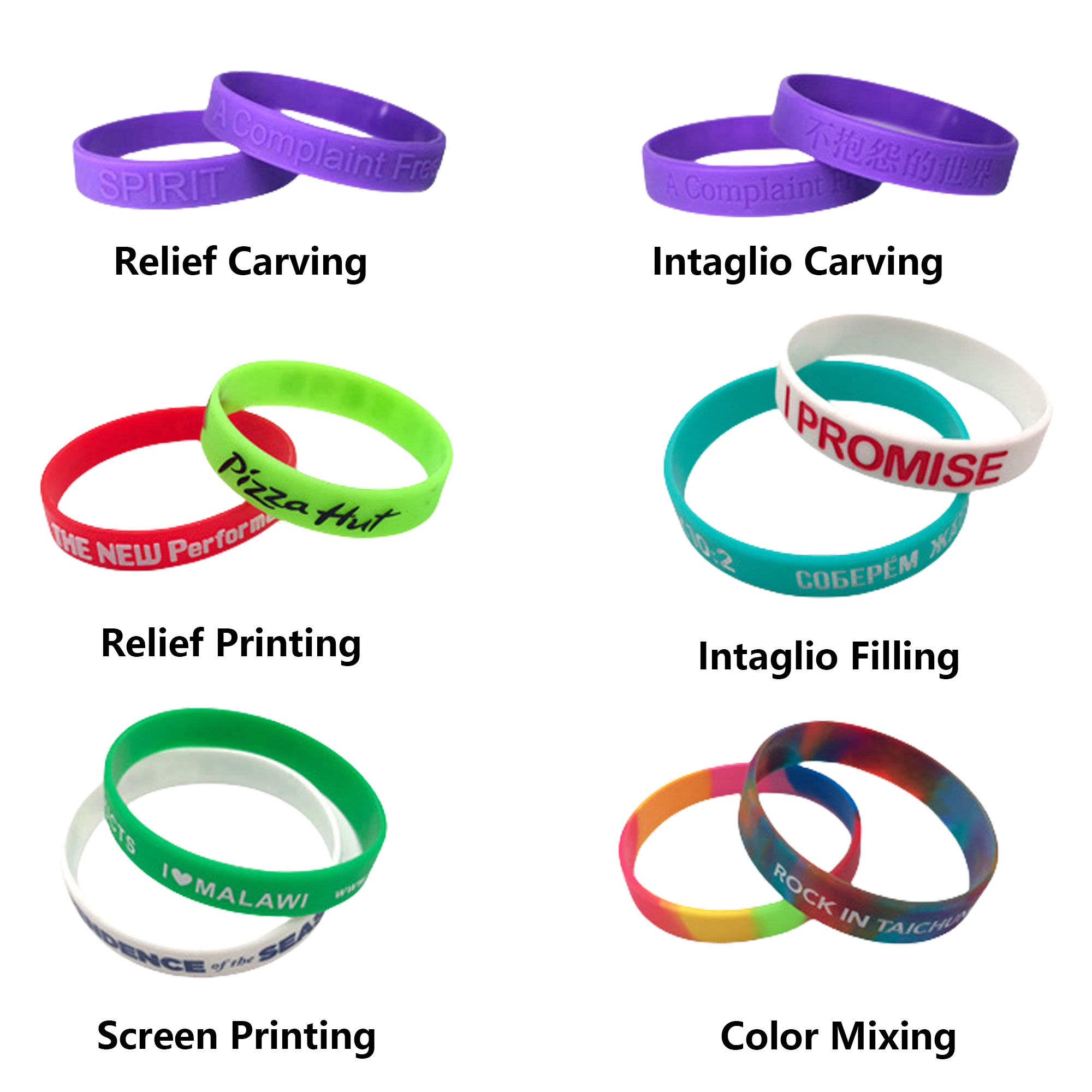Branded Silicone Wristbands MOQ50 4
