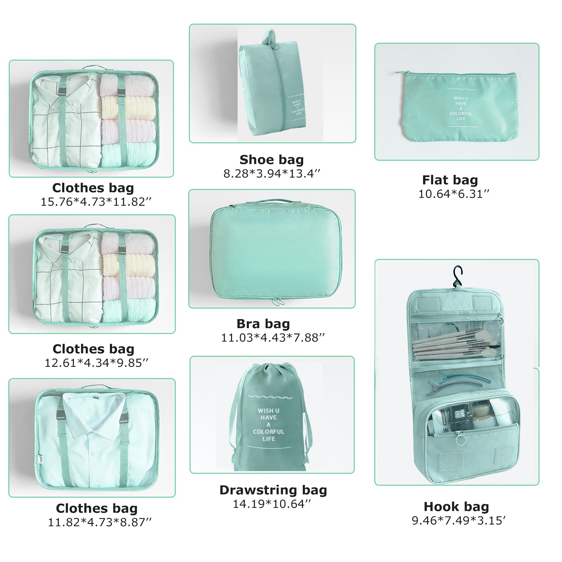 Travel Luggage Organizer Set 8