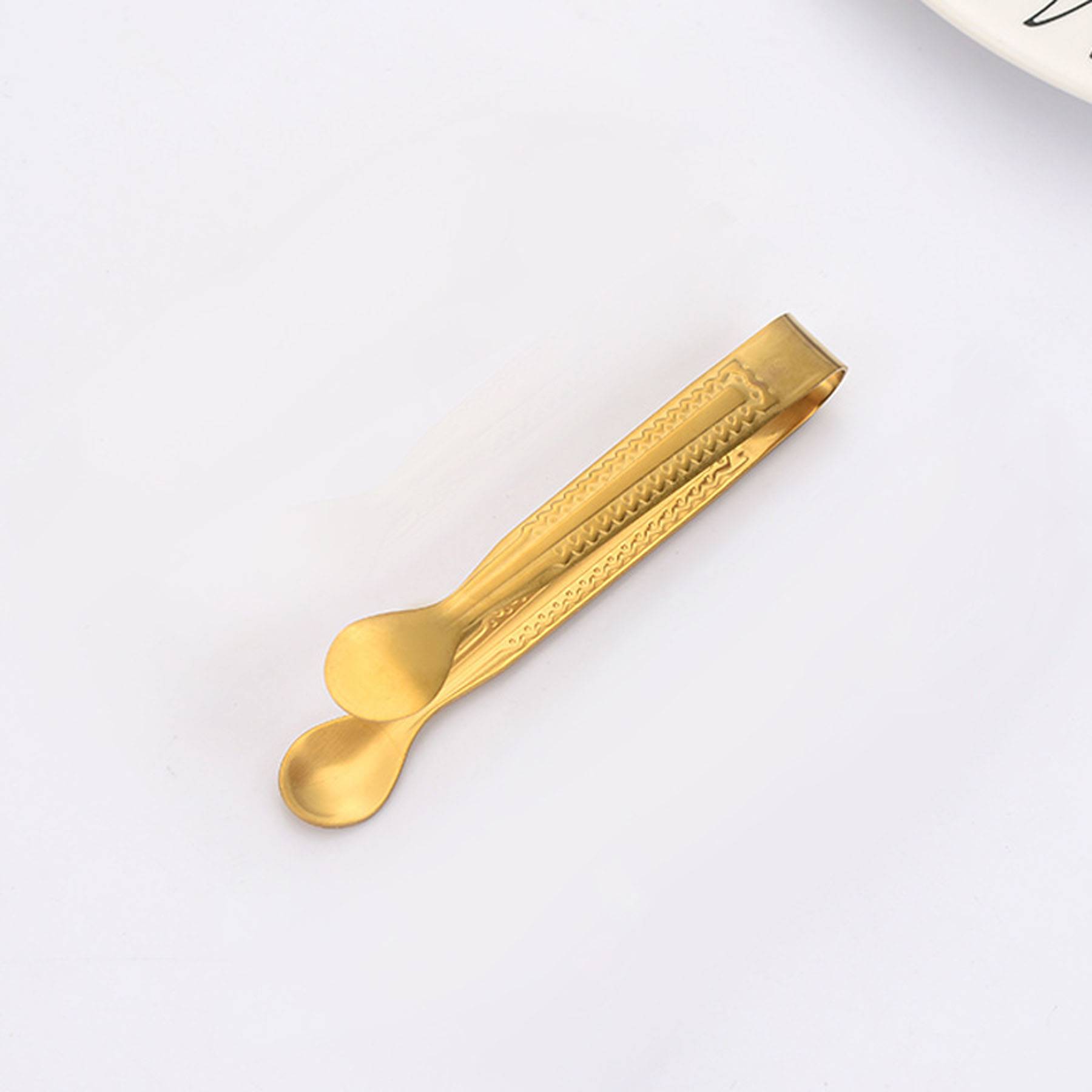 Thickened 304 Stainless Steel Gold Tongs 4