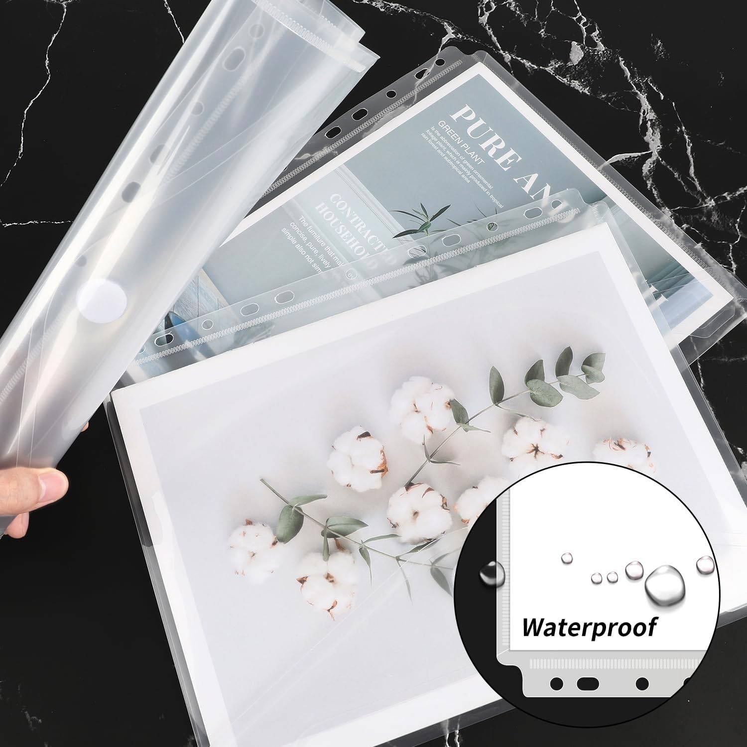 11 Holes Clear File Folder 8