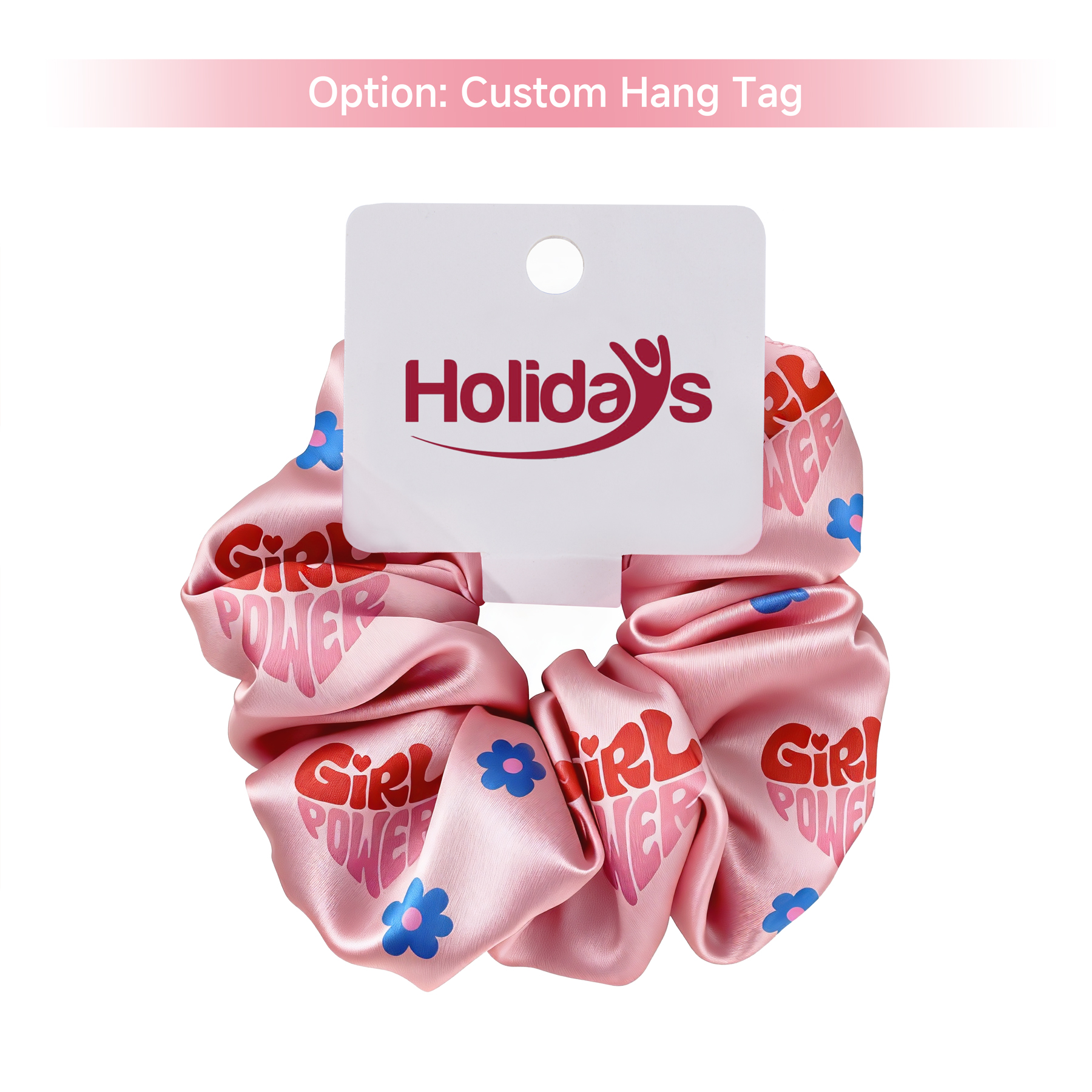 6'' Wide Satin Elastic Hair Scrunchie 4