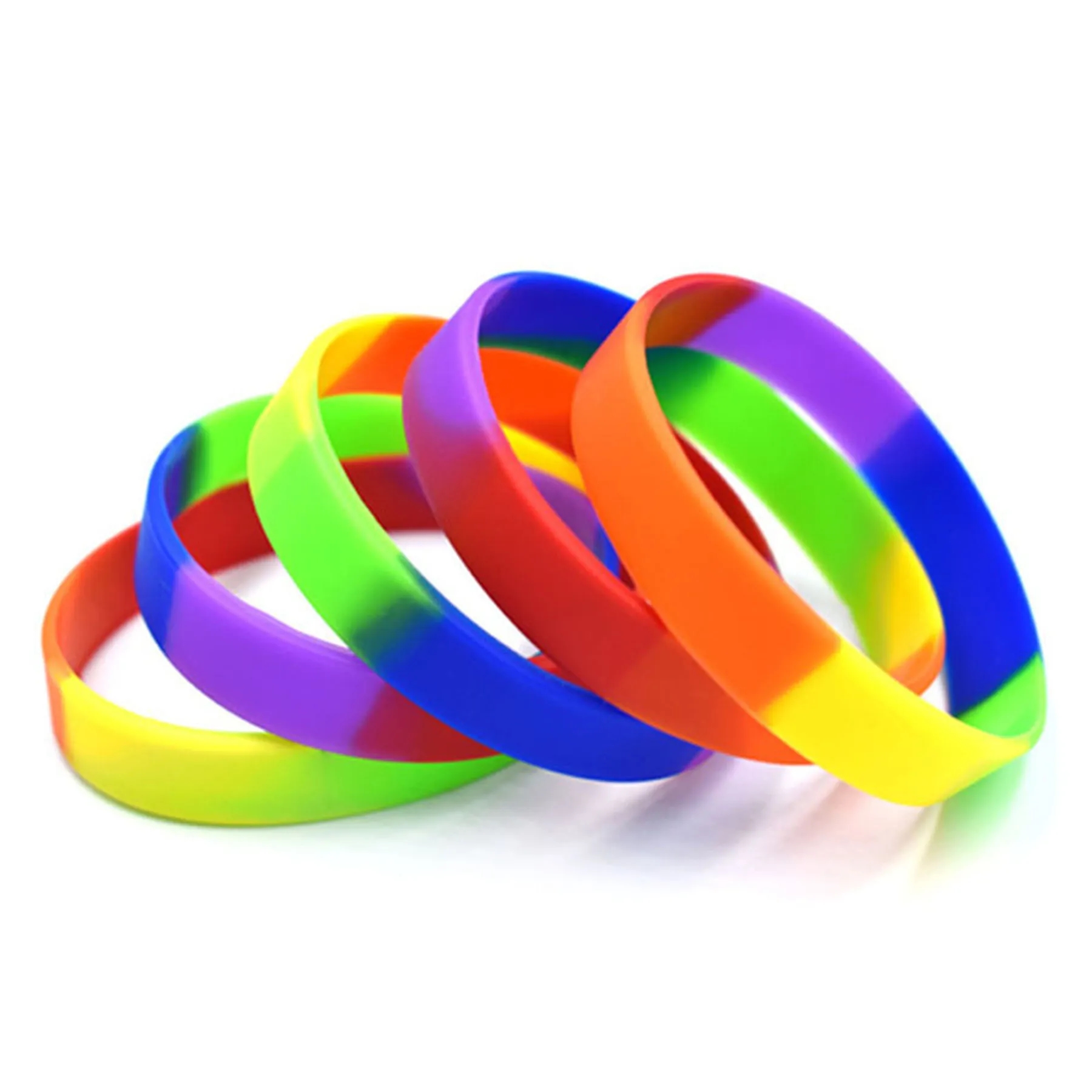 Silicone Rainbow Wristband 5