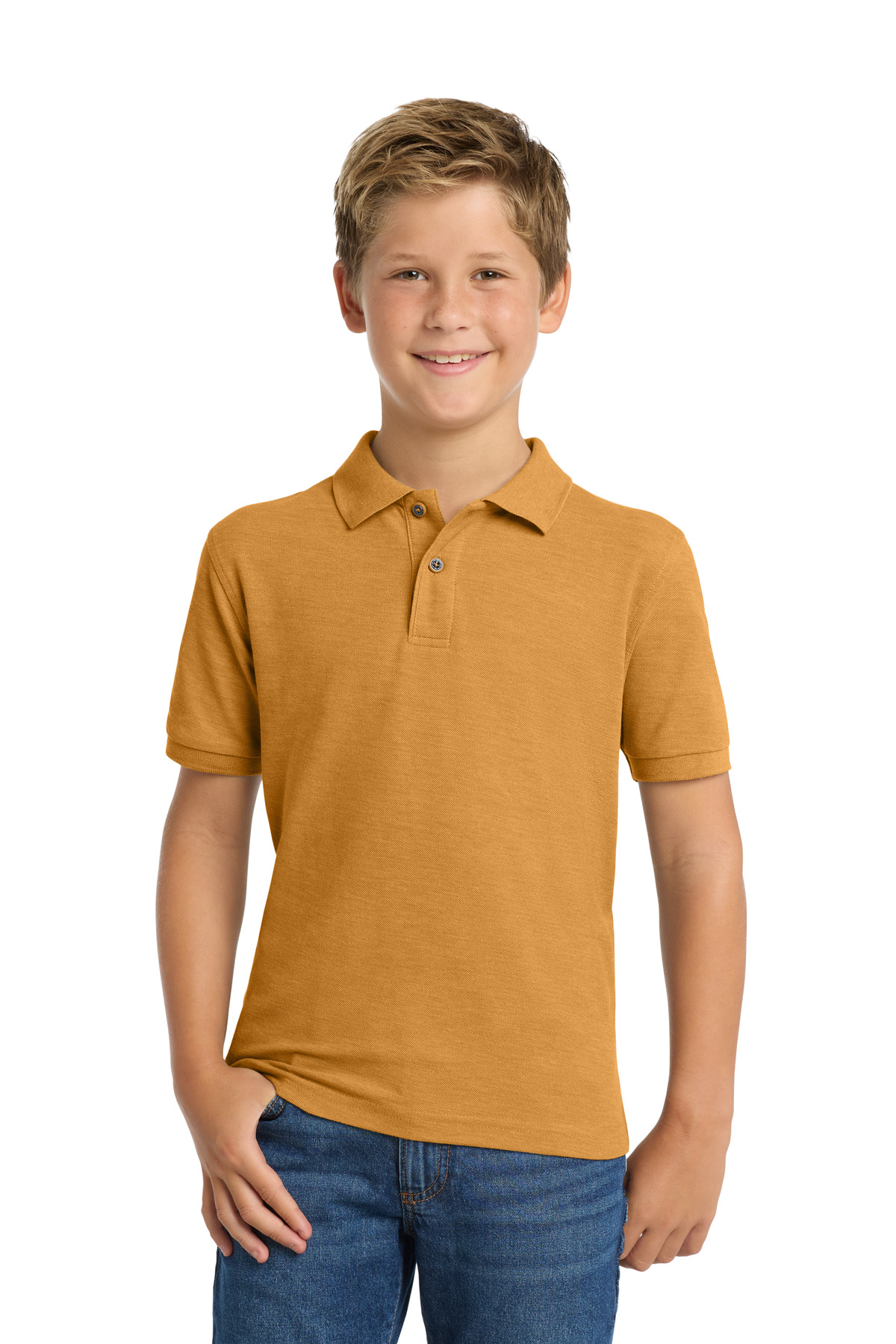 Port Authority Youth Silk Touch Polo. Y500 78