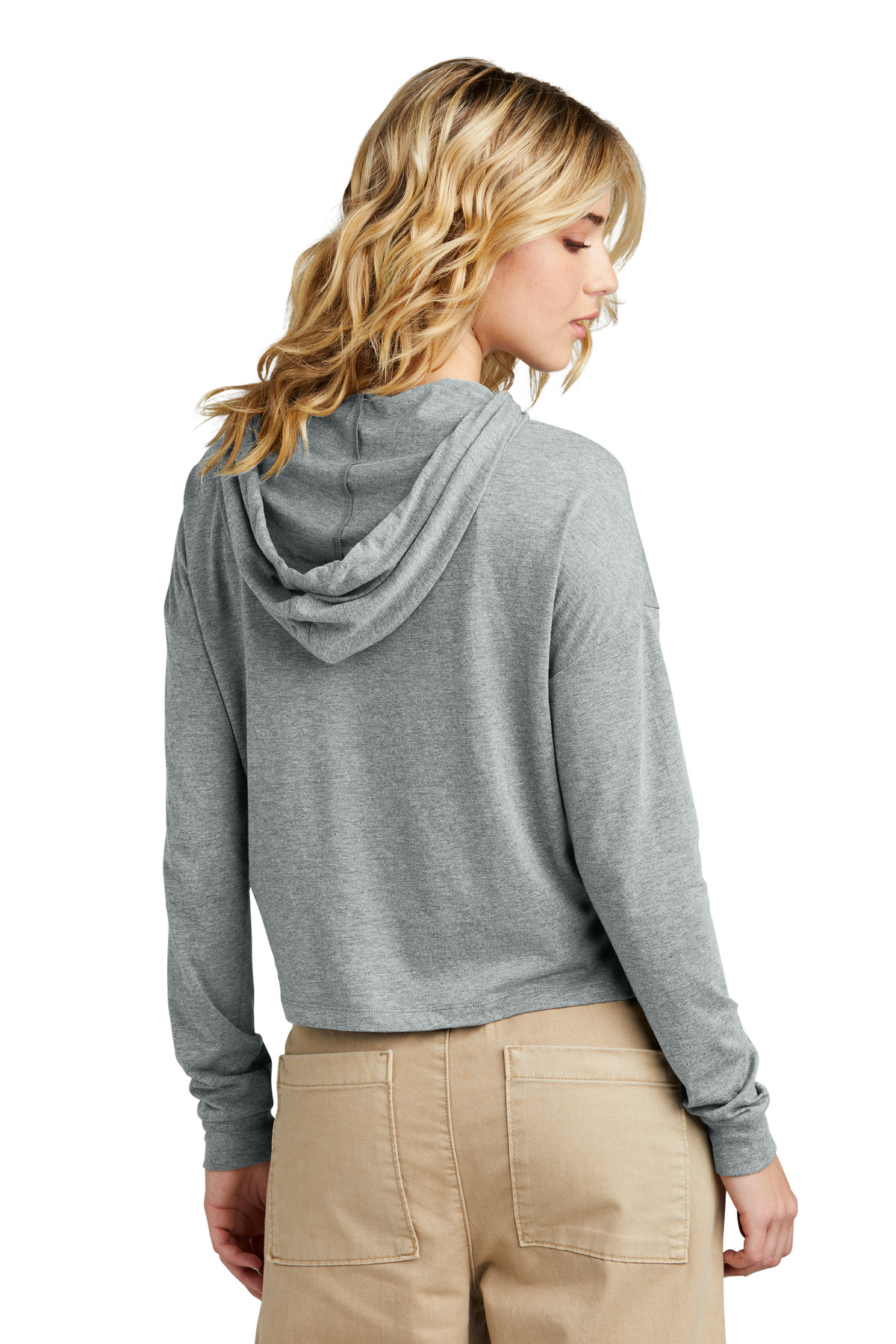District Women's Perfect Tri Midi Long Sleeve Hoodie DT1390L 34