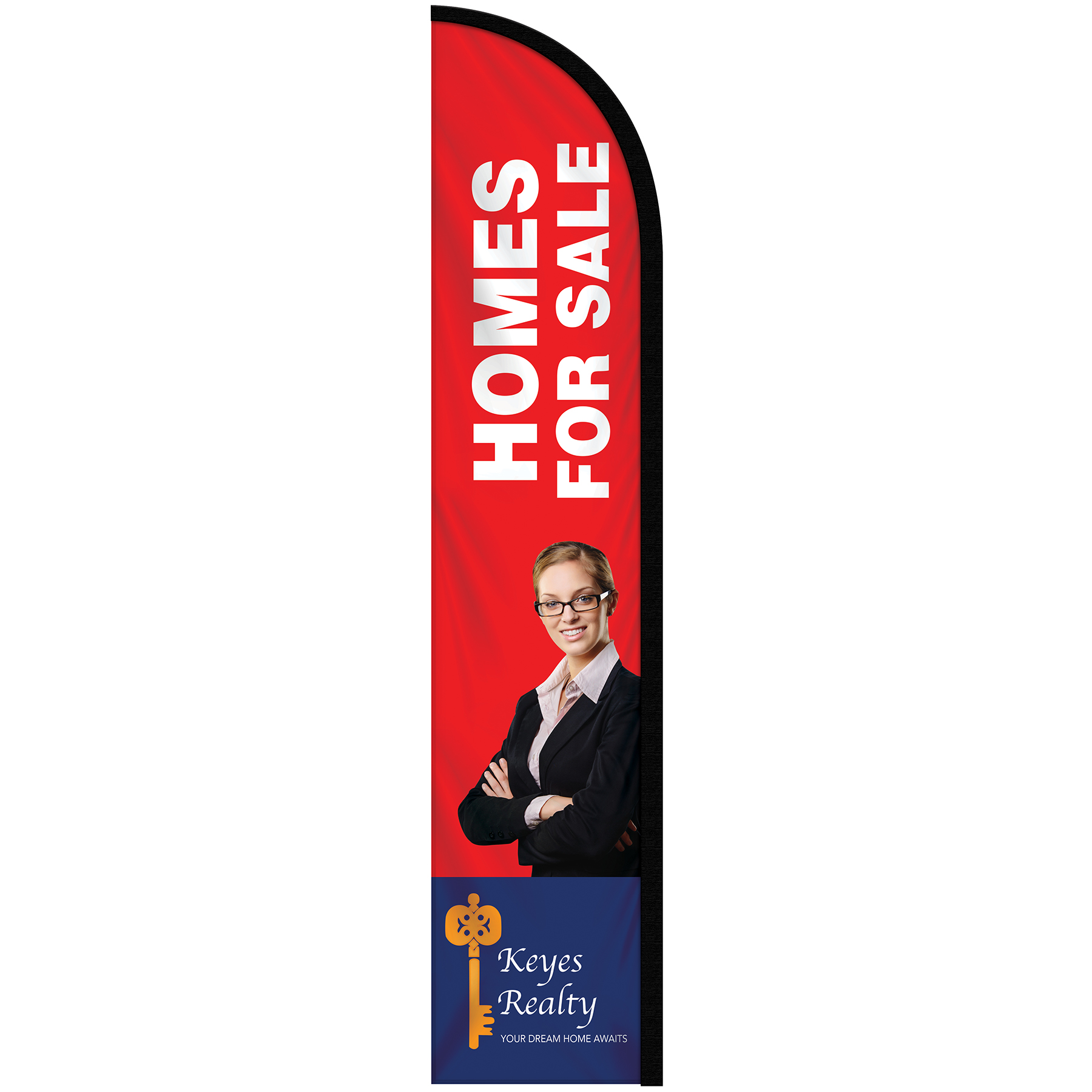 10' Double Sided Custom Portable Half Drop Banners 15