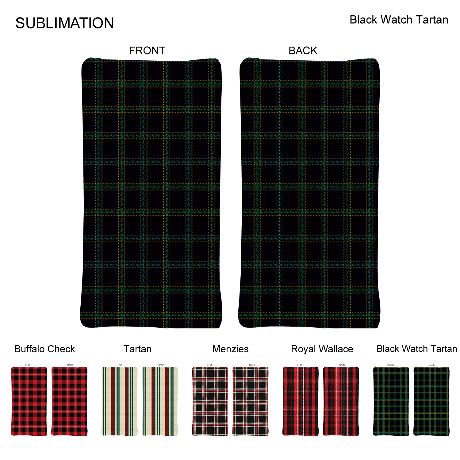 Stock Plaid Design Ultra Soft and Smooth Microfleece blanket, 30"x60", Sublimated 2 sides 3