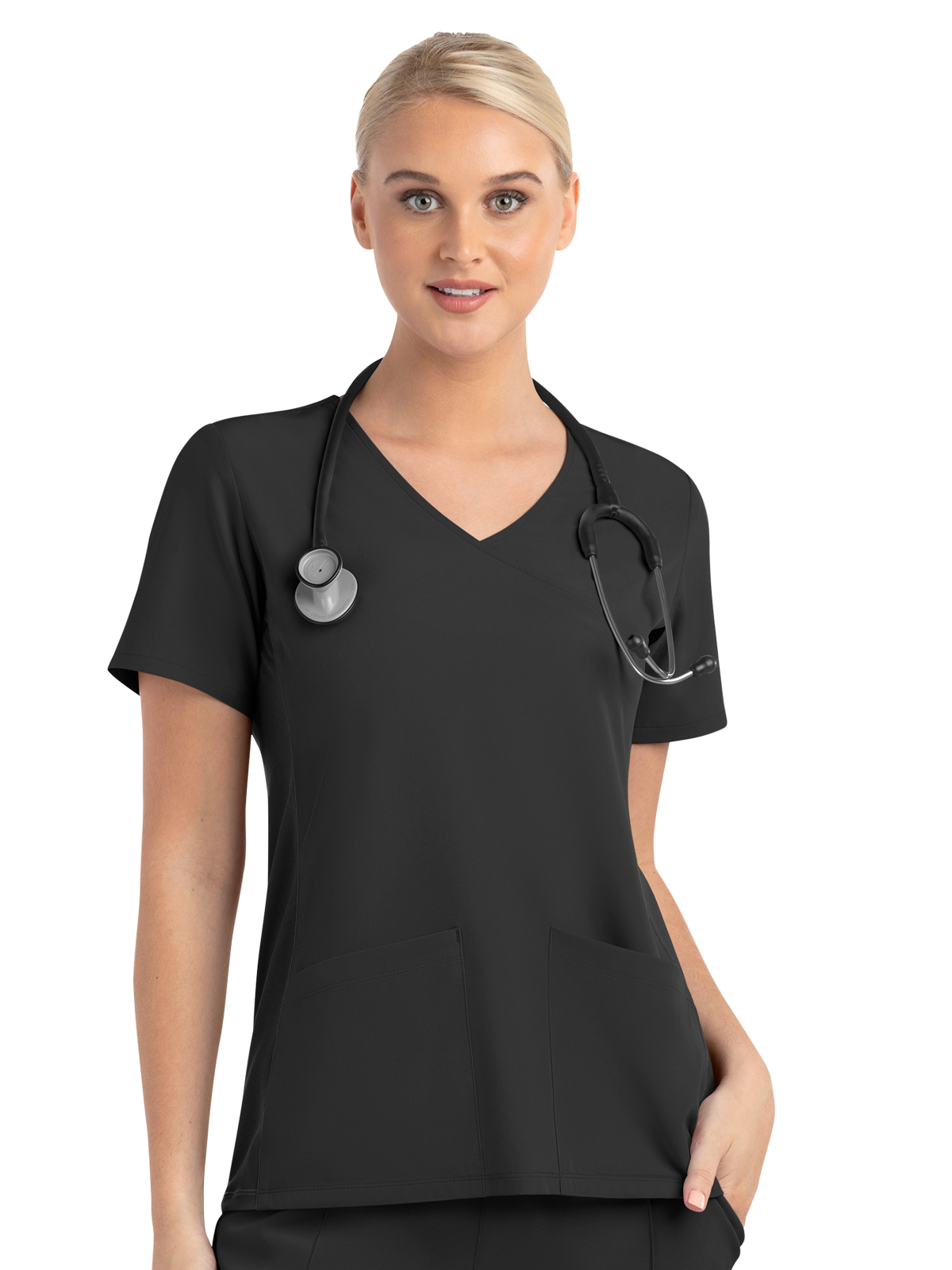 Maevn - Matrix Impulse - Women's Two-Pocket Mock Wrap Top