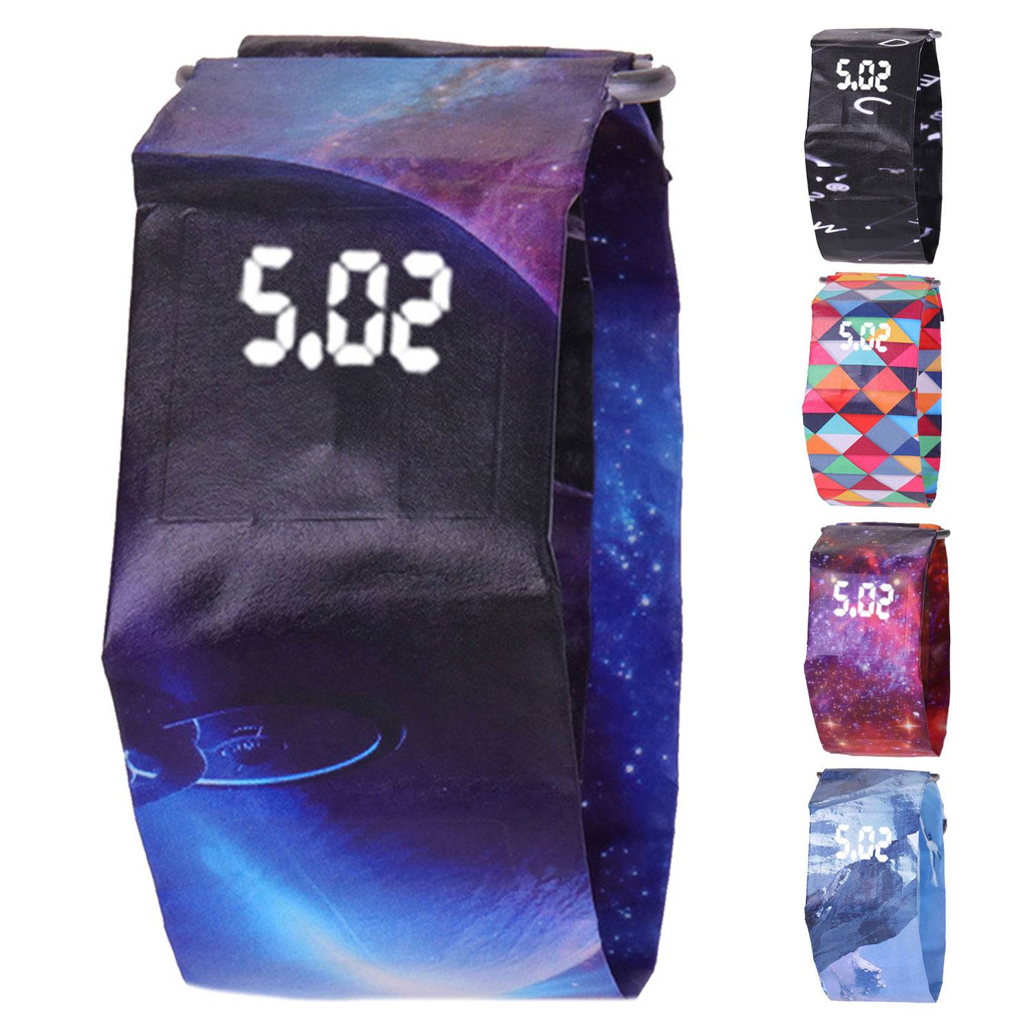 Tyvek Paper Magnetic Waterproof Customizable Digital Watch