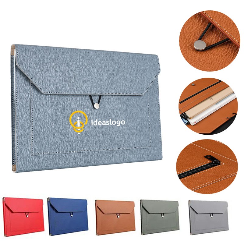A4 PU Leather Expandable Document Holder 2